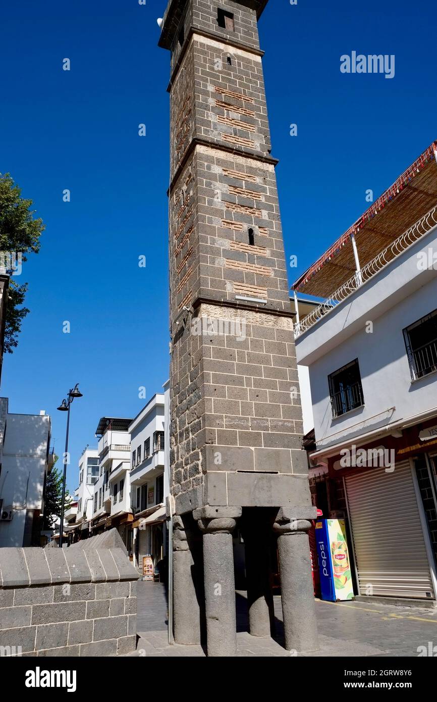 Vierbeinige Minarett in Diyarbakir, Türkei Stockfoto