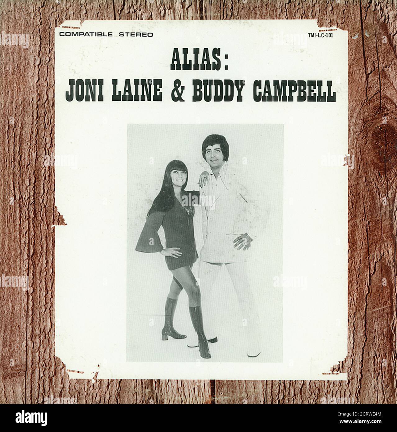 Joni Laine & Buddy Campbell - Vintage Vinyl Album Stockfoto