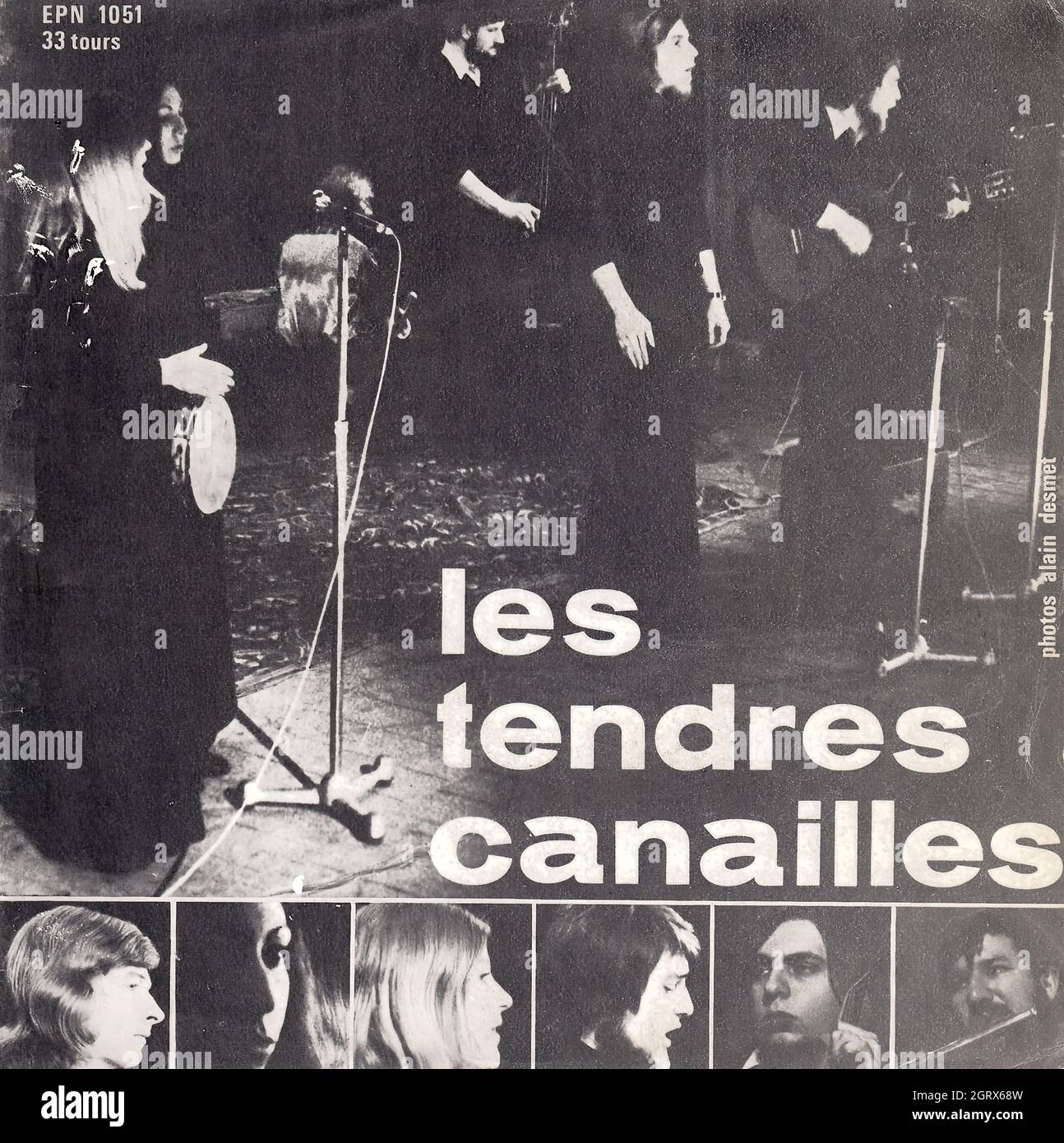 Les Tendres Canailles - Les Tendres Canailles EP - Vintage Vinyl Schallplattencover Stockfoto