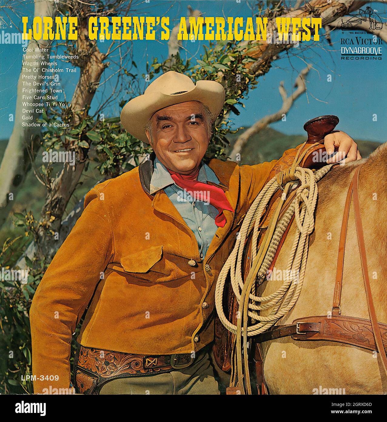 Lorne Greene's American West - Vintage Country Music Album Stockfoto