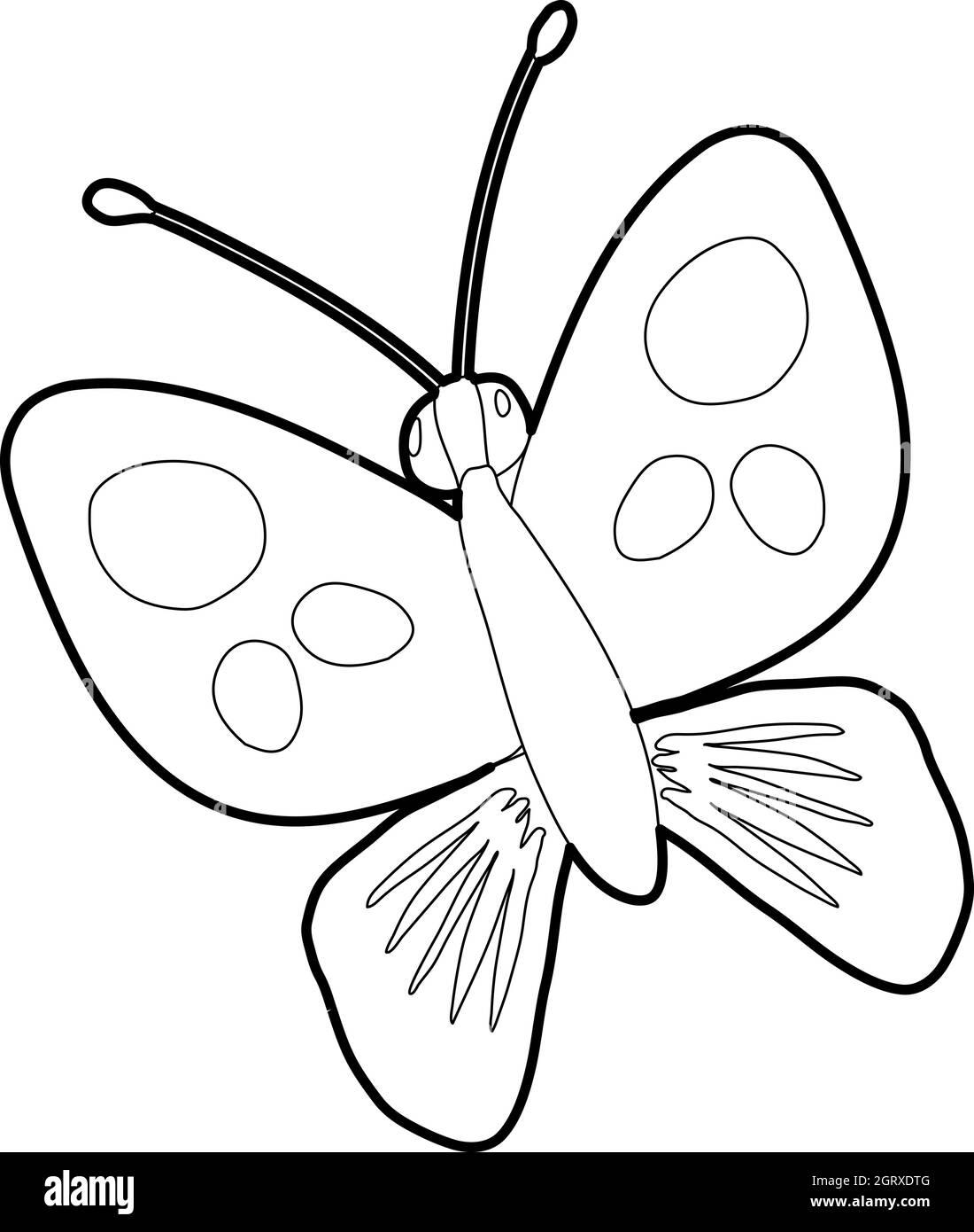 Schmetterlings-Symbol, isometrischen 3d Stil Stock Vektor