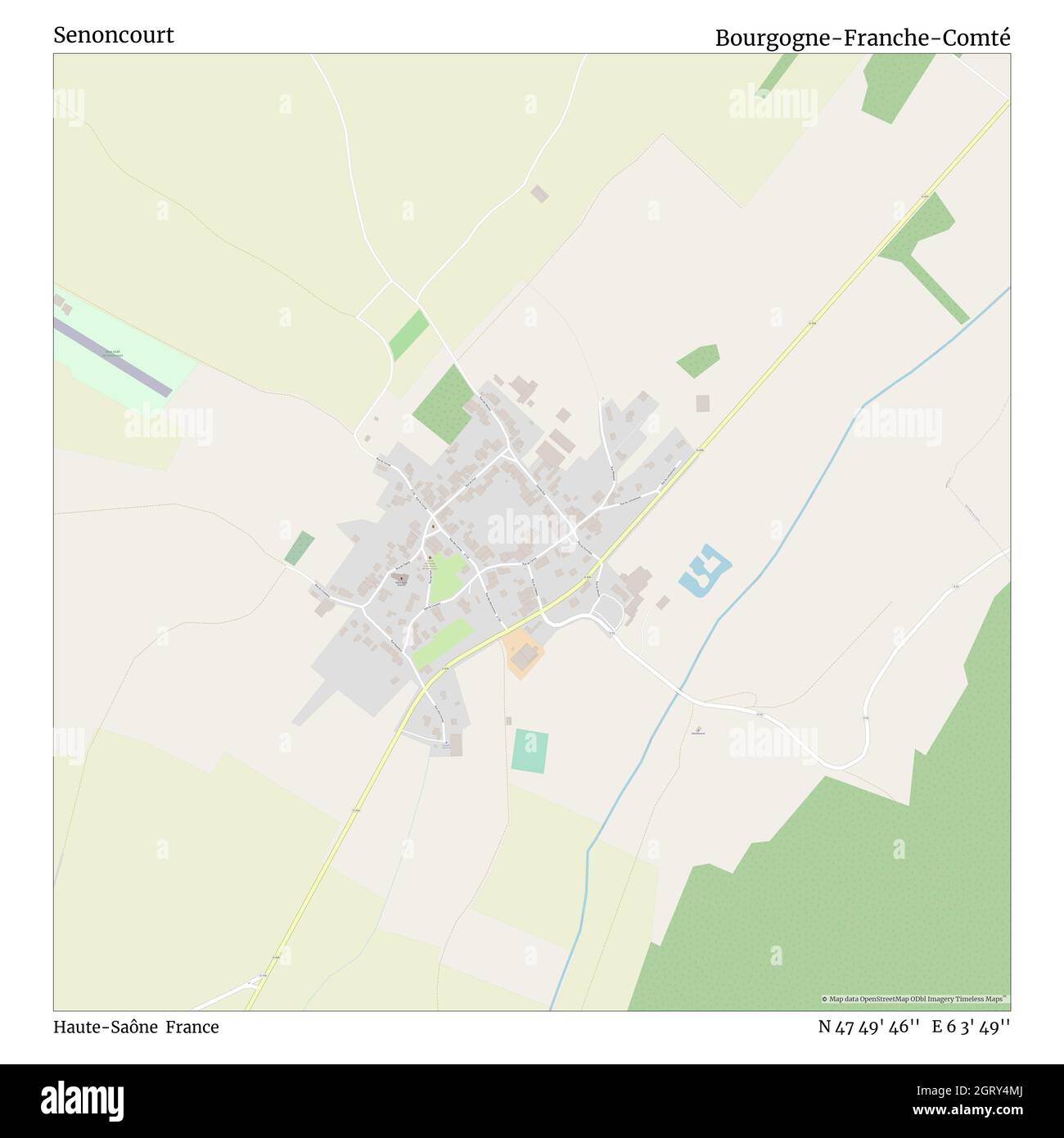 Senoncourt, HauteSaône, Frankreich, N 47 49