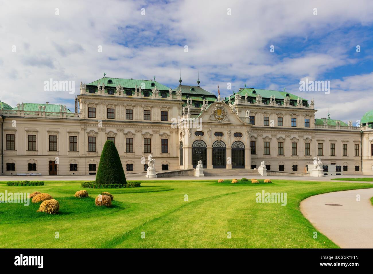 31 Mai 2019 Wien, Österreich - Schloss Belvedere im Frühling Stockfoto