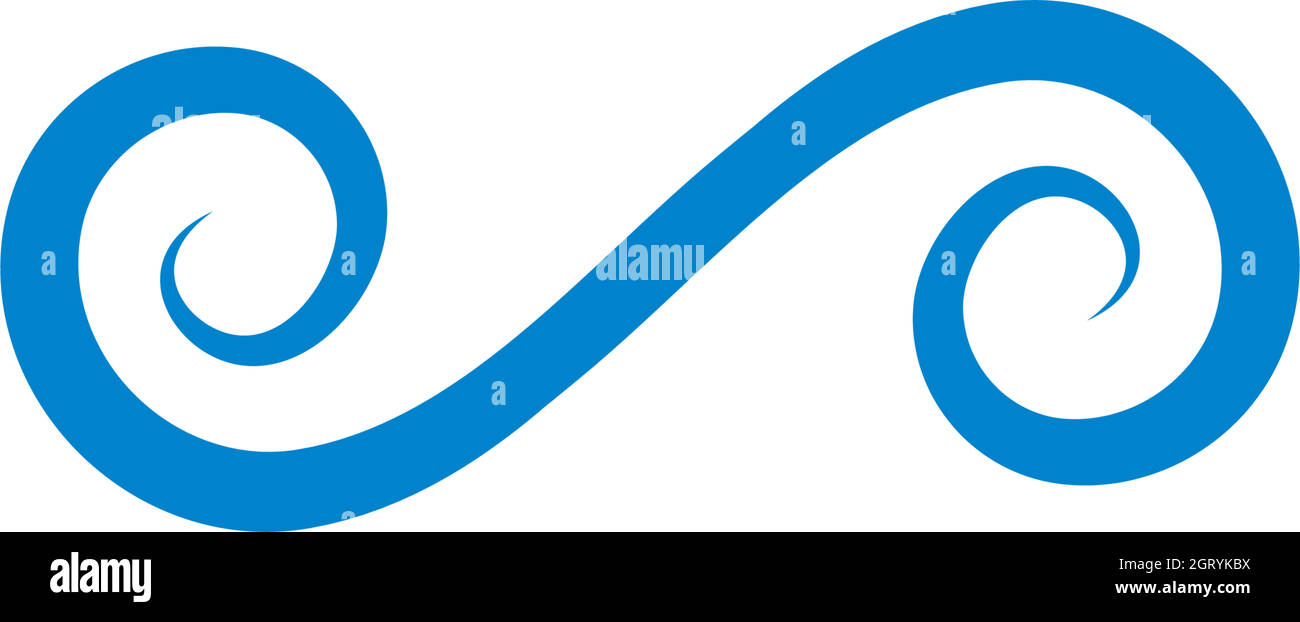 Vortex Wind Logo Icon Vektor-Design Stock Vektor