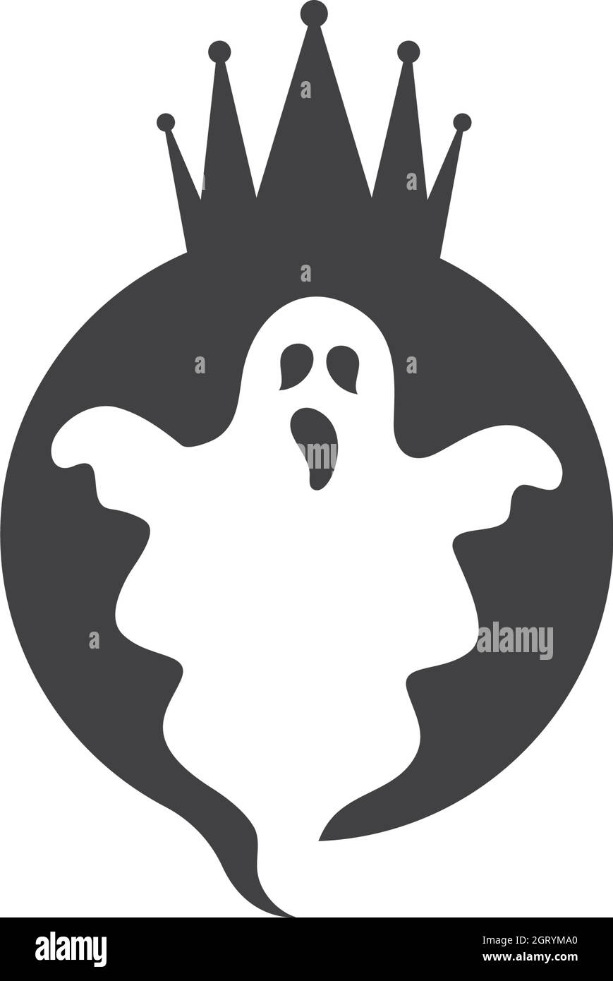 design-Vorlage für ghost Vector Icon Illustration Stock Vektor