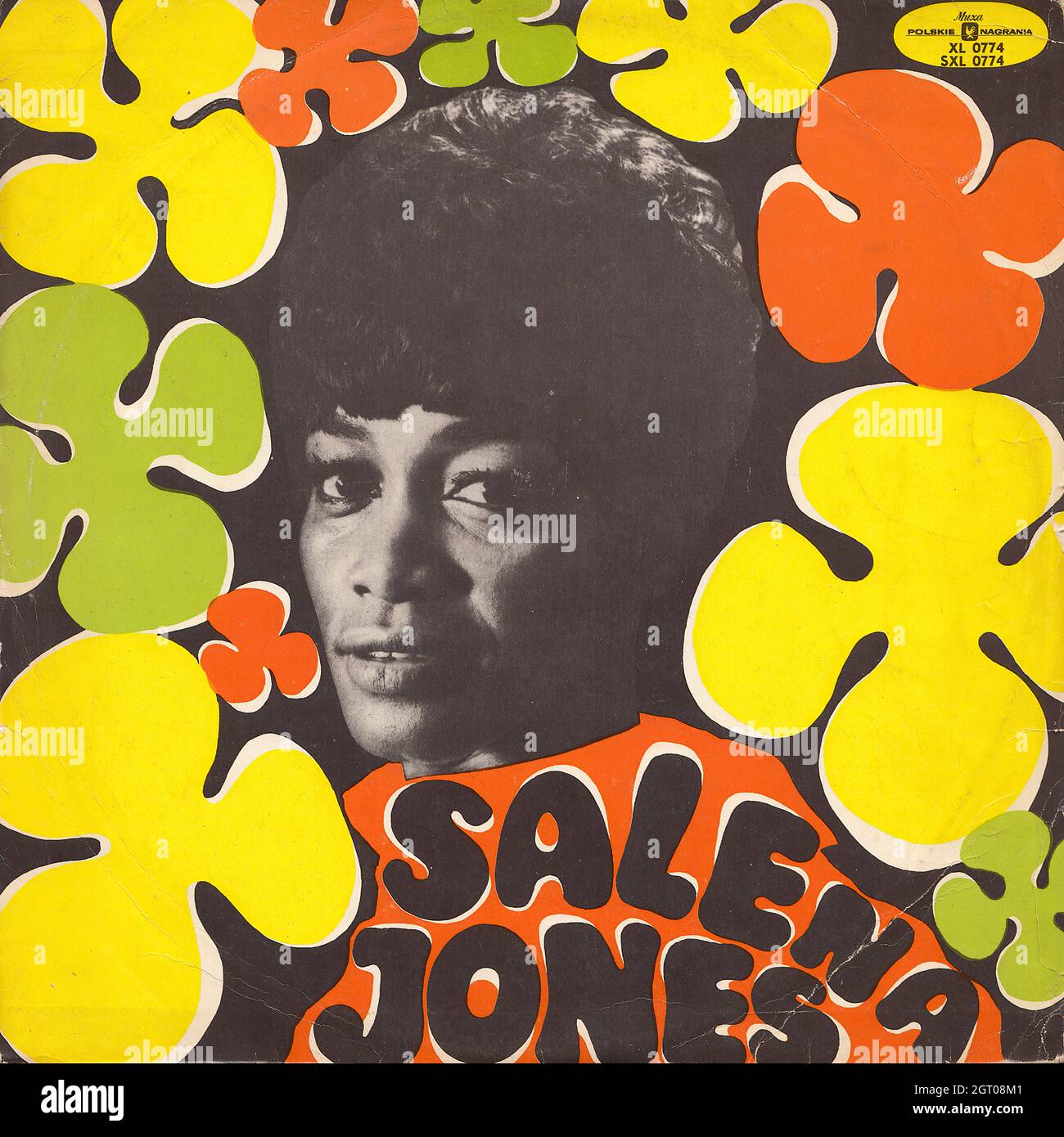 Salena Jones - Salena Jones mit dem Keith Mansfield Orchestra - Vintage Vinyl Schallplattencover Stockfoto