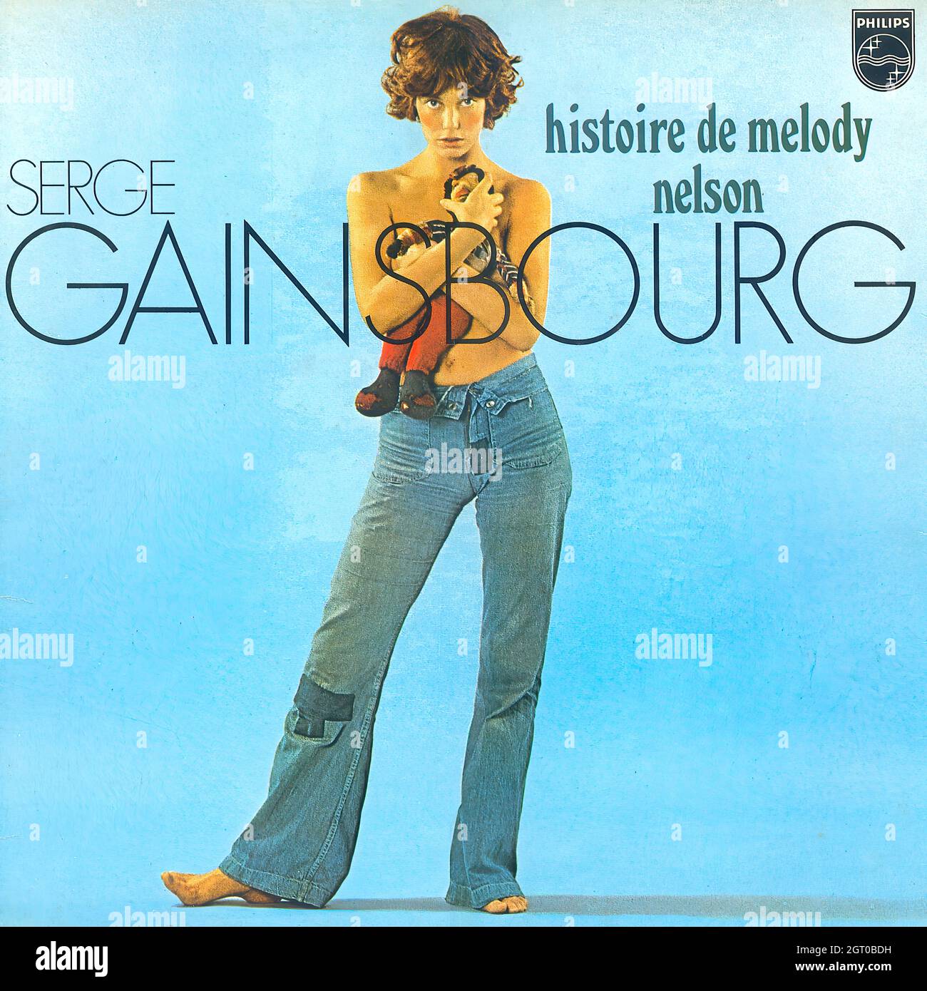Serge Gainsbourg - Histoire de Melody Nelson - Vintage Vinyl Schallplattencover Stockfoto