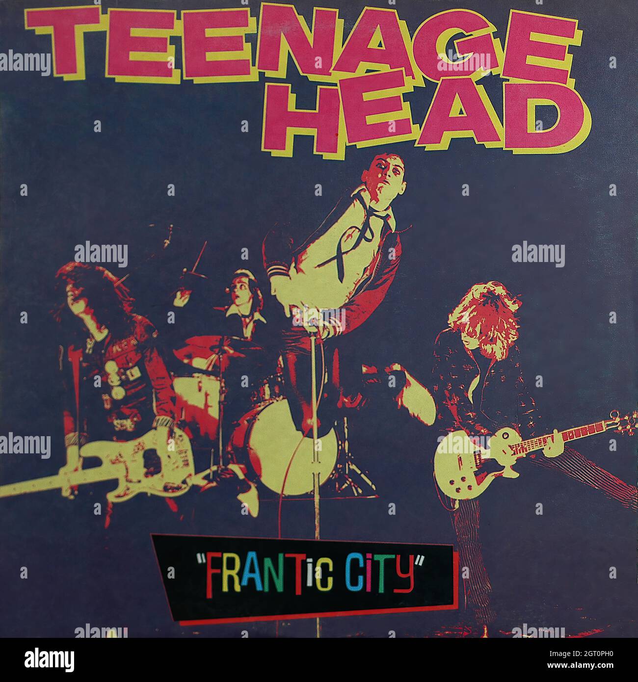 Teenage Head - Frantic City 1980 - Vintage Vinyl mit 33 U/min Stockfoto