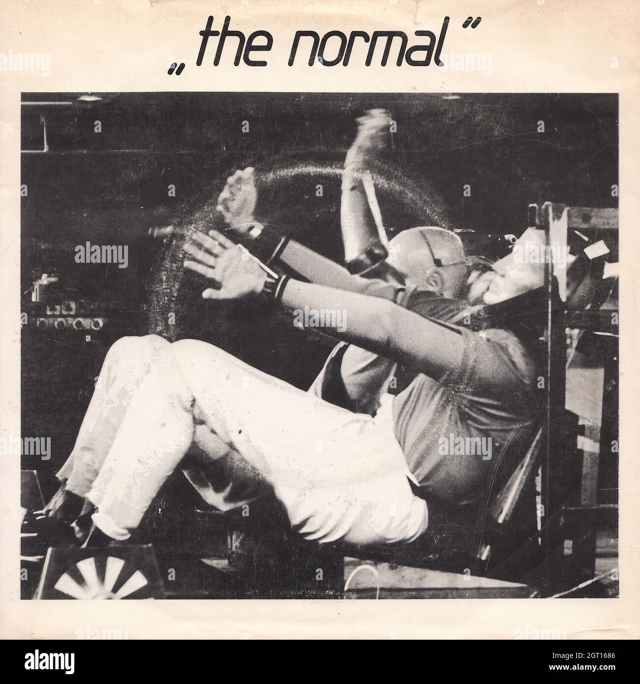 Das normale - warme Kunstleder - T.V.O.D. 45 U/min - Vintage Vinyl Schallplattencover Stockfoto