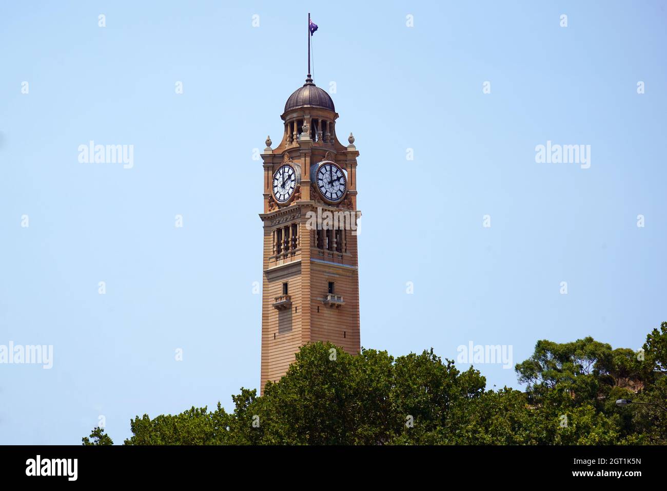 Central Station Clock Tower in Sydney. Stockfoto