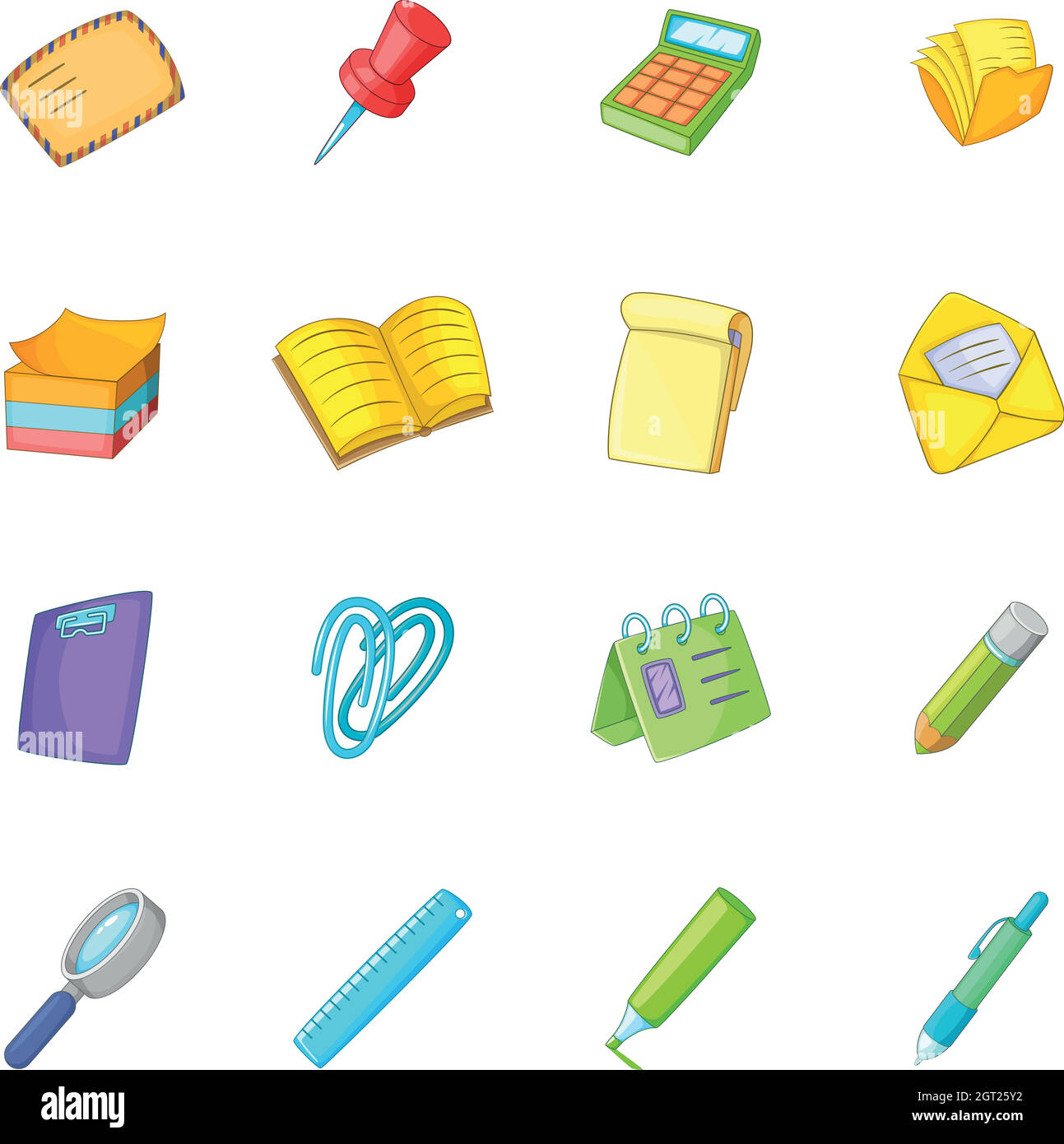 Briefpapier symbole Ausgeschnittene Stockfotos und -bilder - Alamy