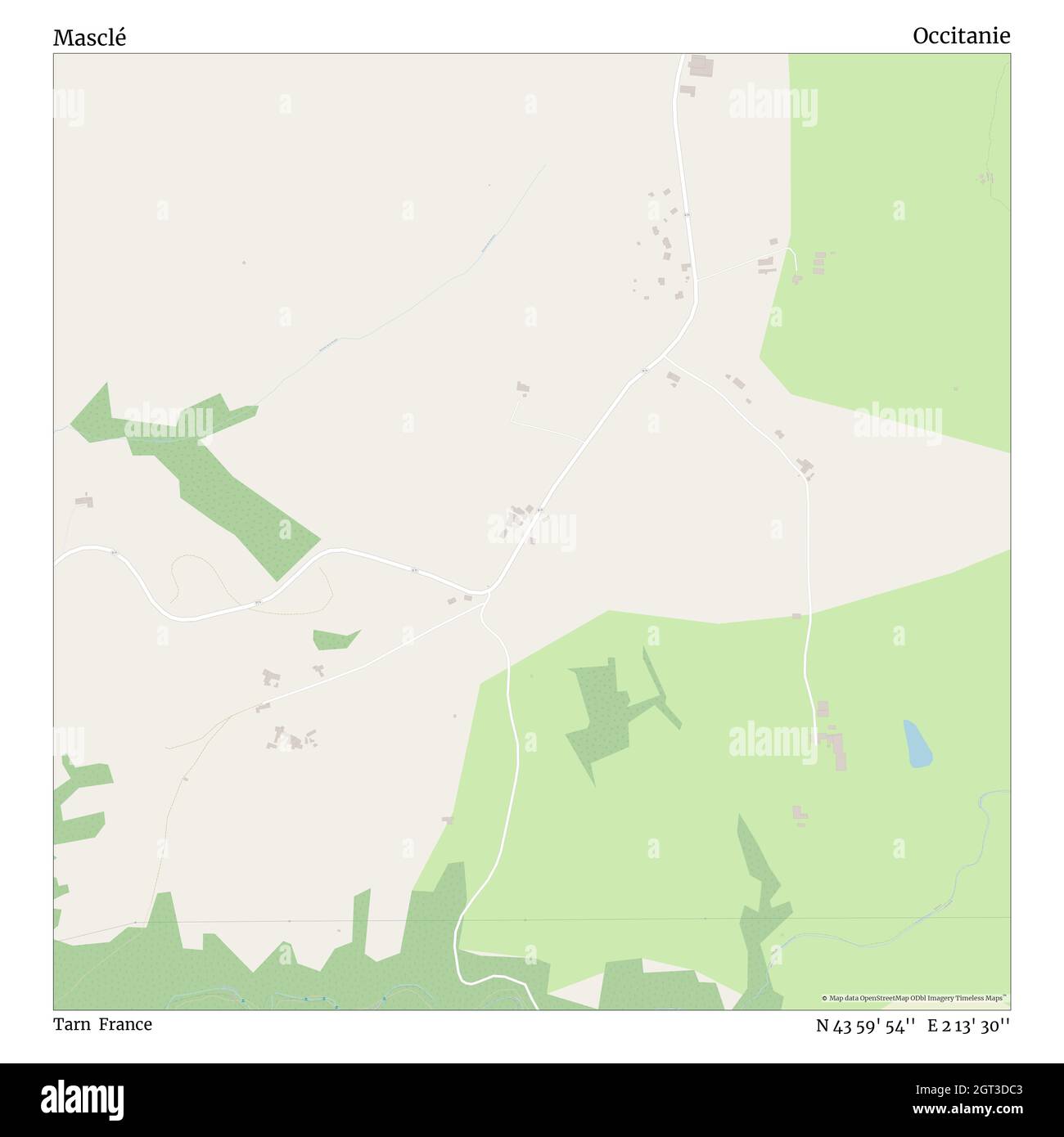 Masclé, Tarn, France, okzitanie, N 43 59' 54'', E 2 13' 30'', map, Timeless Map veröffentlicht im Jahr 2021. Reisende, Entdecker und Abenteurer wie Florence Nightingale, David Livingstone, Ernest Shackleton, Lewis and Clark und Sherlock Holmes haben sich bei der Planung von Reisen zu den entlegensten Ecken der Welt auf Karten verlassen.Timeless Maps kartiert die meisten Orte auf der Welt und zeigt die Verwirklichung großer Träume Stockfoto