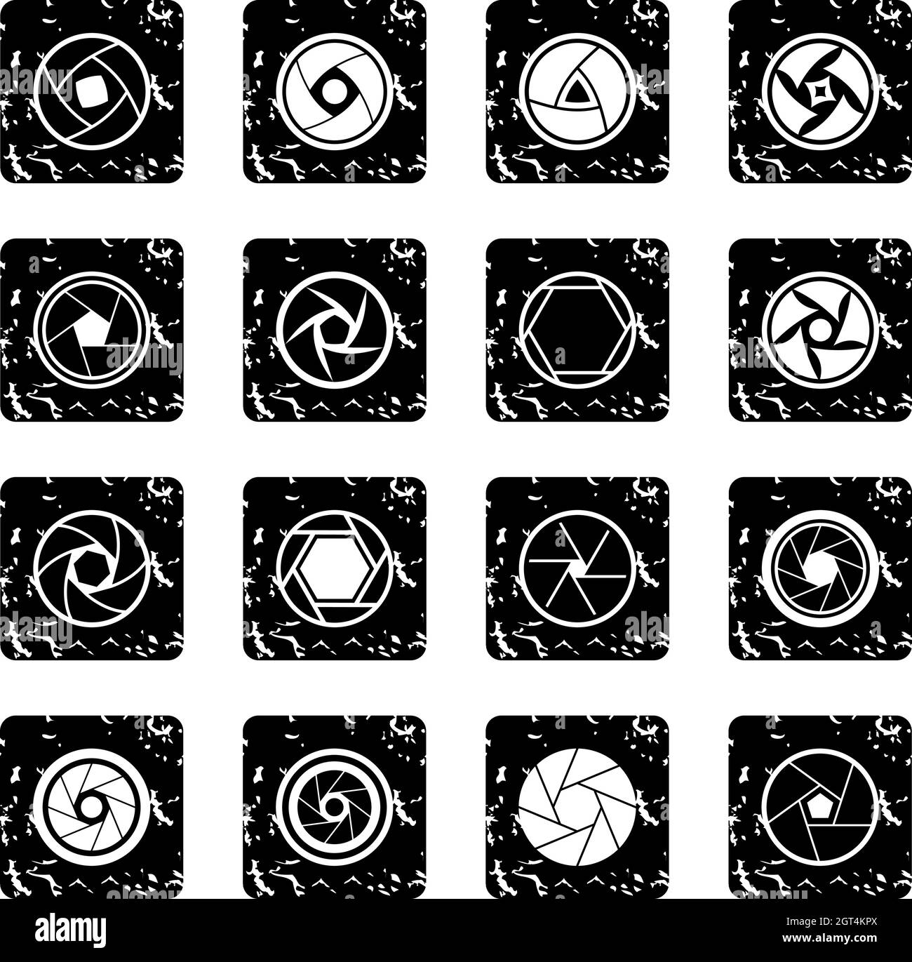 Fotoset Membran Symbole Stock Vektor