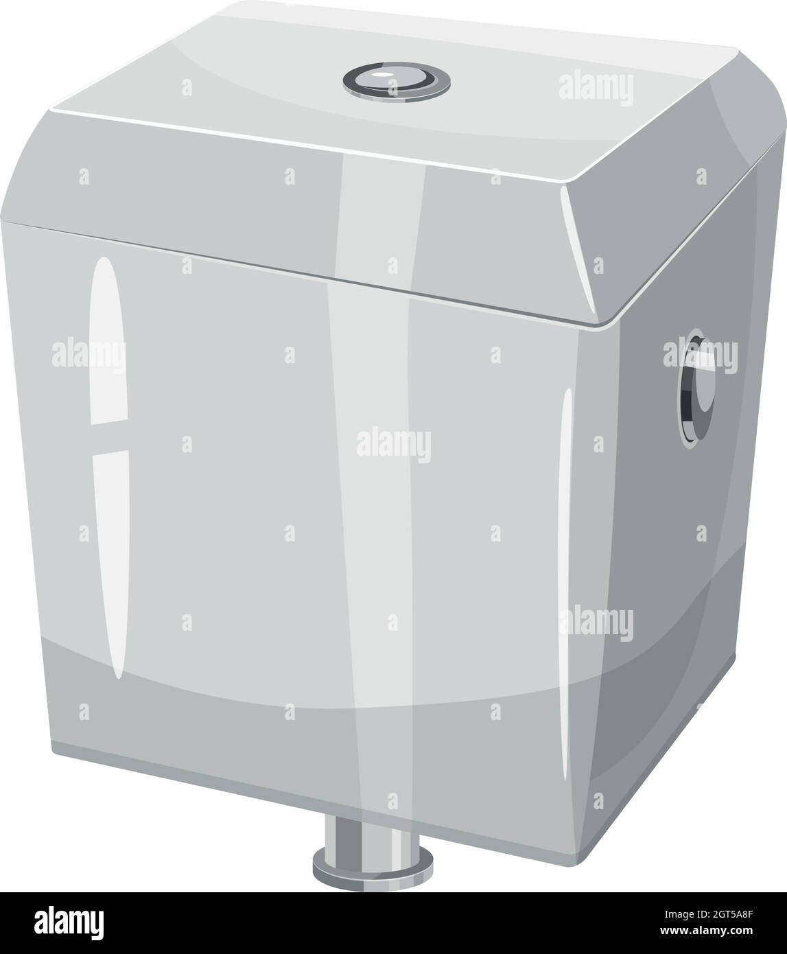 Symbol für den WC-Wasserbehälter, Cartoon-Stil Stock Vektor