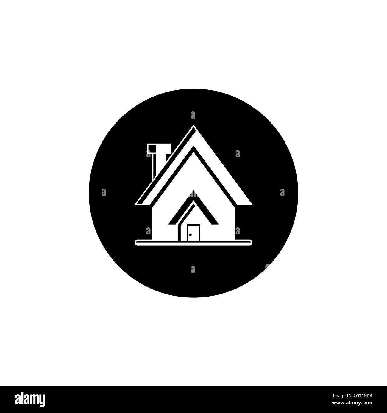 Logo-Design für Immobilien Stockfoto