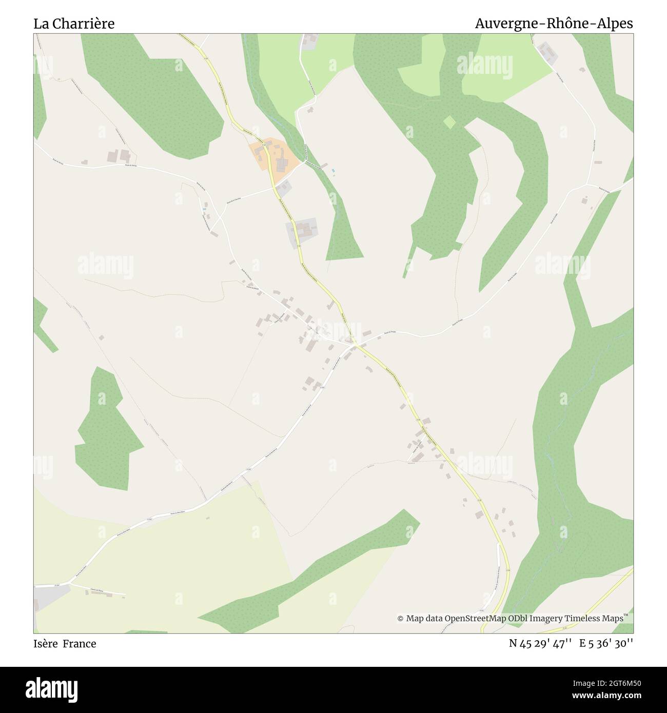 La Charrière, Isère, Frankreich, Auvergne-Rhône-Alpes, N 45 29' 47'', E 5 36' 30'', map, Timeless Map veröffentlicht im Jahr 2021. Reisende, Entdecker und Abenteurer wie Florence Nightingale, David Livingstone, Ernest Shackleton, Lewis and Clark und Sherlock Holmes haben sich bei der Planung von Reisen zu den entlegensten Ecken der Welt auf Karten verlassen.Timeless Maps kartiert die meisten Orte auf der Welt und zeigt die Verwirklichung großer Träume Stockfoto