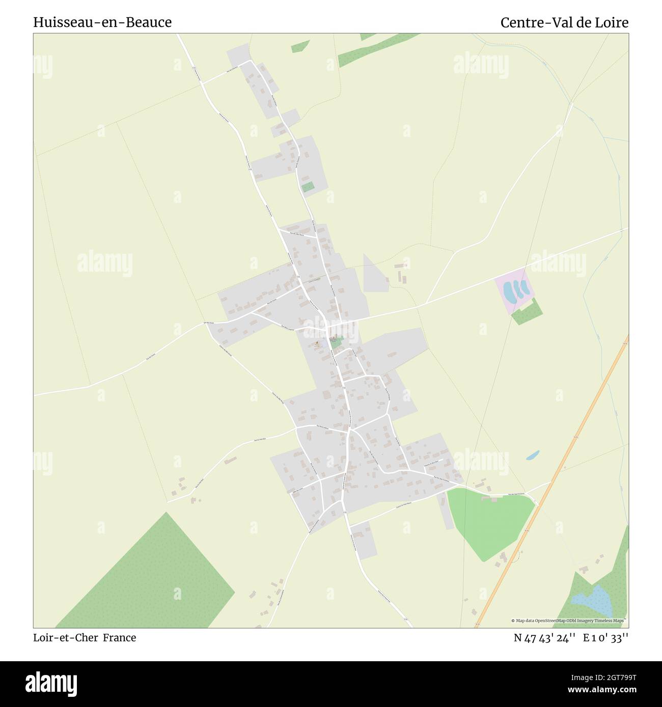Huisseau-en-Beauce, Loir-et-Cher, Frankreich, Centre-Val de Loire, N 47 ...