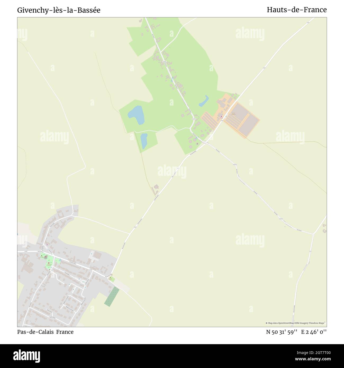 Givenchy-lès-la-Bassée, Pas-de-Calais, Frankreich, Hauts-de-France, N 50 31' 59'', E 2 46' 0'', map, Timeless Map veröffentlicht im Jahr 2021. Reisende, Entdecker und Abenteurer wie Florence Nightingale, David Livingstone, Ernest Shackleton, Lewis and Clark und Sherlock Holmes haben sich bei der Planung von Reisen zu den entlegensten Ecken der Welt auf Karten verlassen.Timeless Maps kartiert die meisten Orte auf der Welt und zeigt die Verwirklichung großer Träume Stockfoto