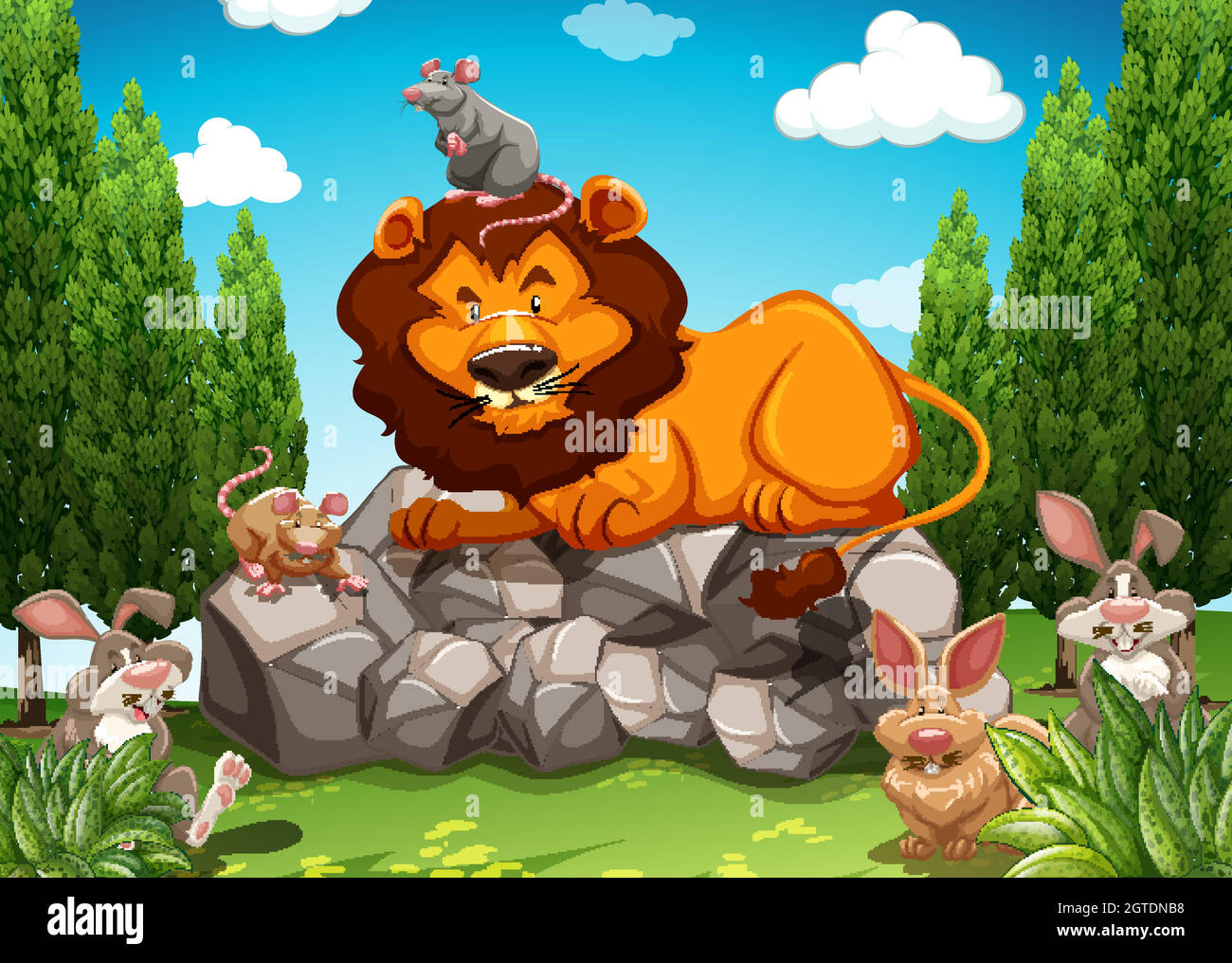 Wildes Leben Stock Vektor