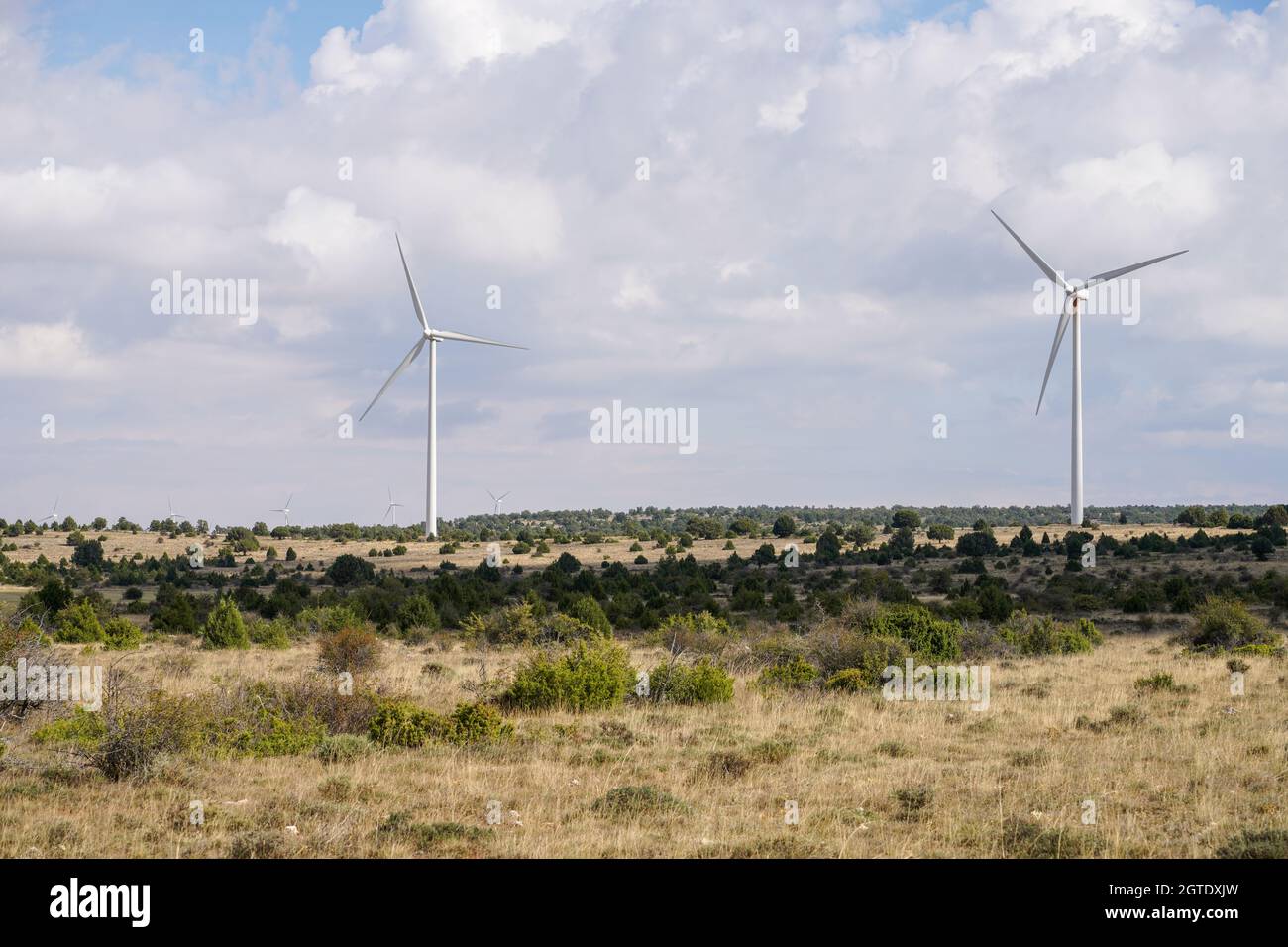 Windkraft, Alternative zum Klimawandel Stockfoto