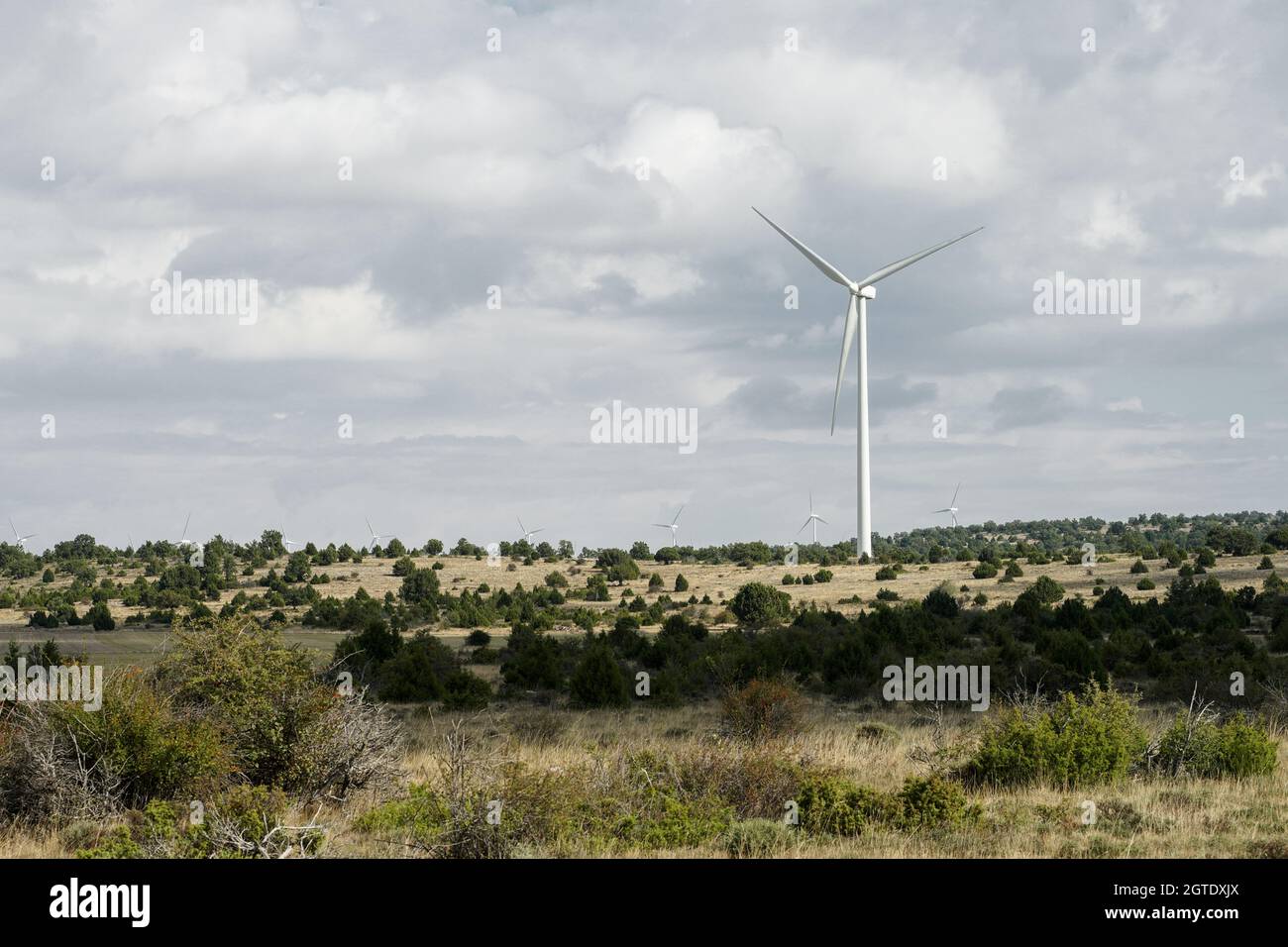 Windkraft, Alternative zum Klimawandel Stockfoto
