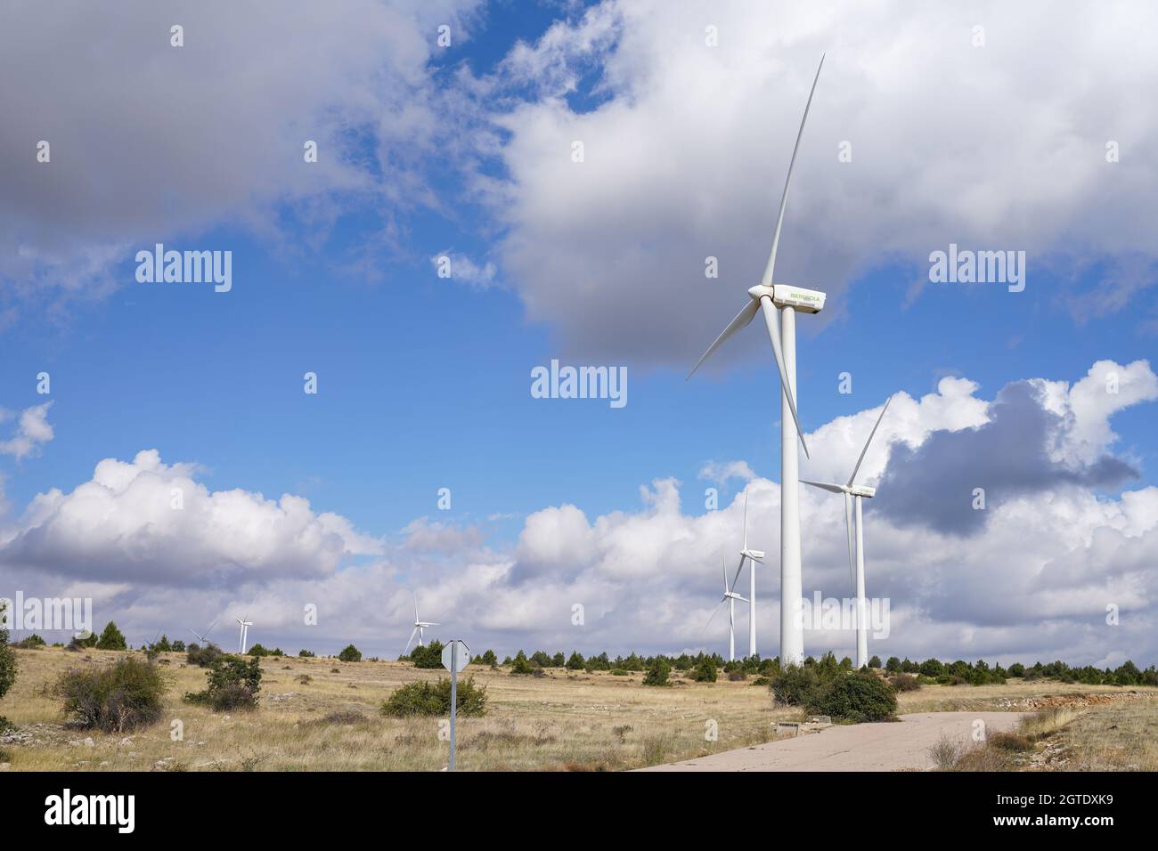 Windkraft, Alternative zum Klimawandel Stockfoto