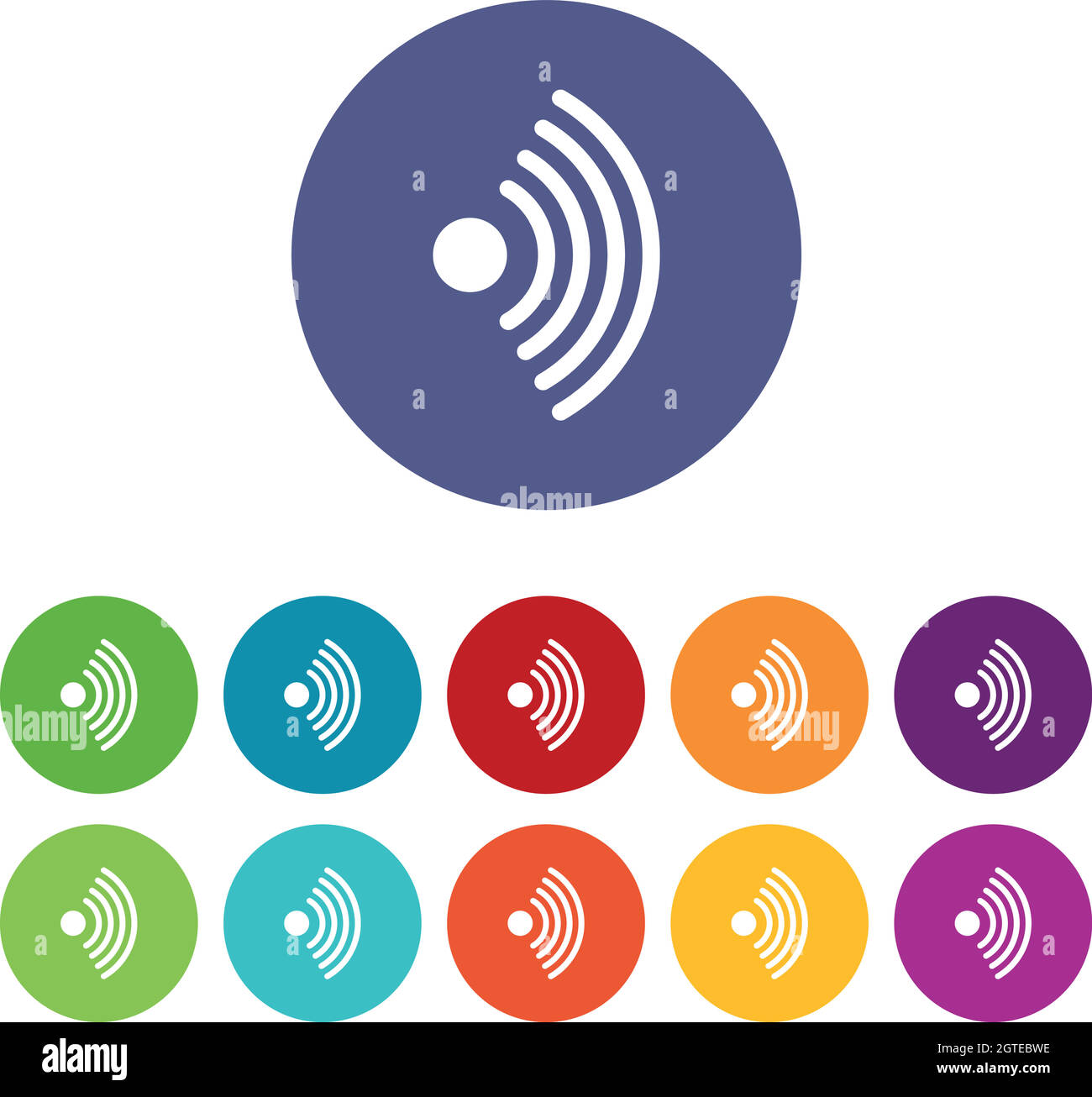 Symbole für Wireless-Netzwerk-Symbolsatz Stock Vektor