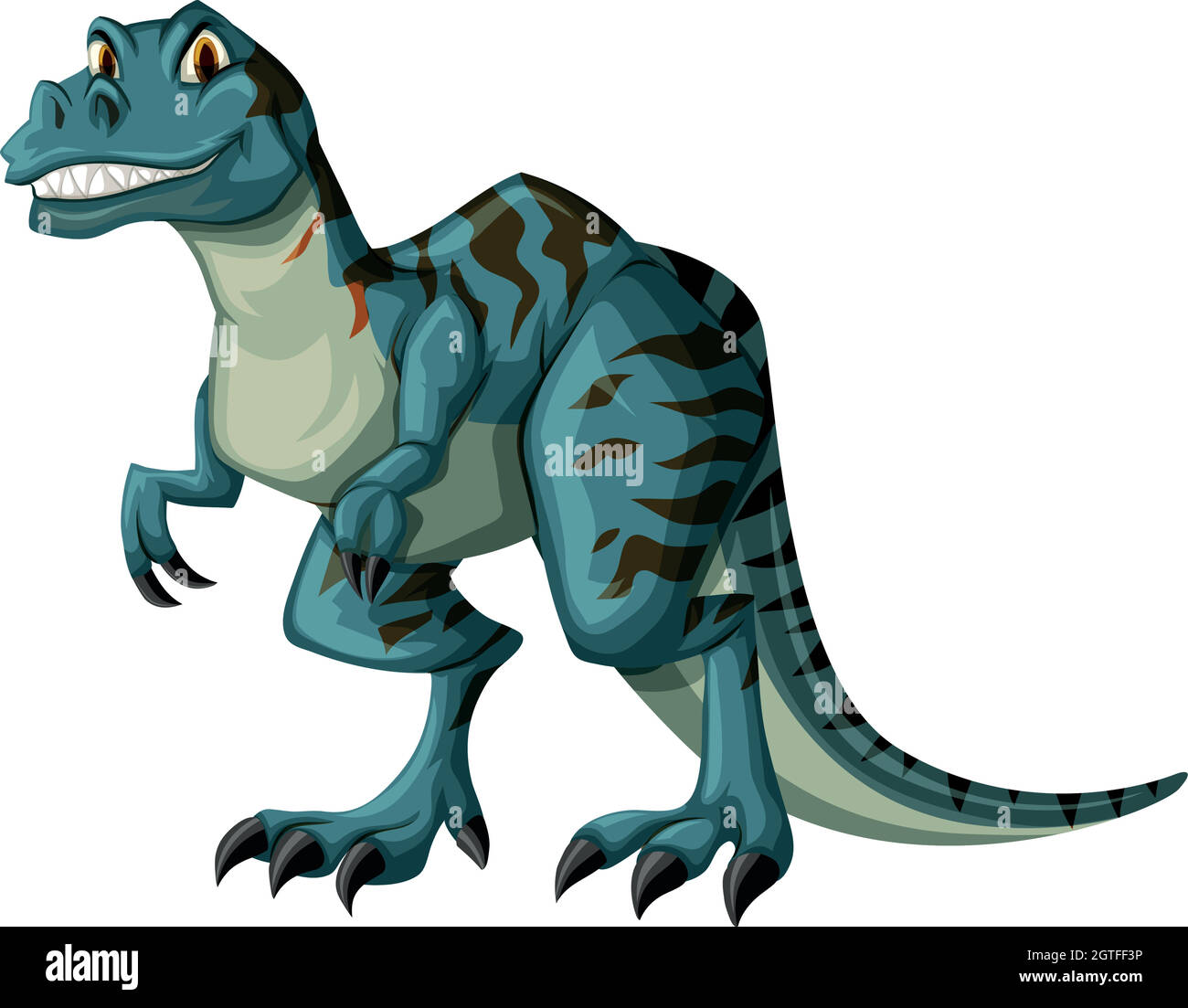 Dinosaurier in blauer Farbe Stock Vektor