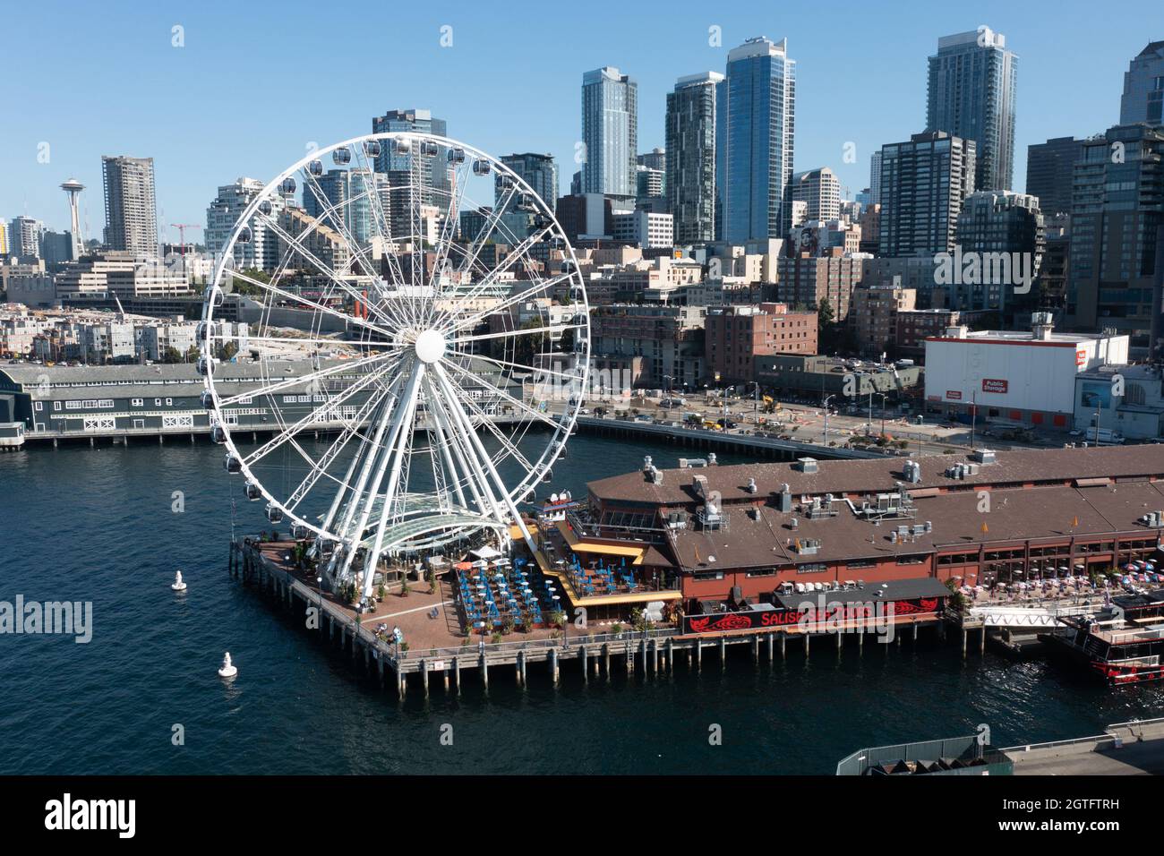 Die Seattle Great Wheel, Seattle, Washington, USA Stockfoto