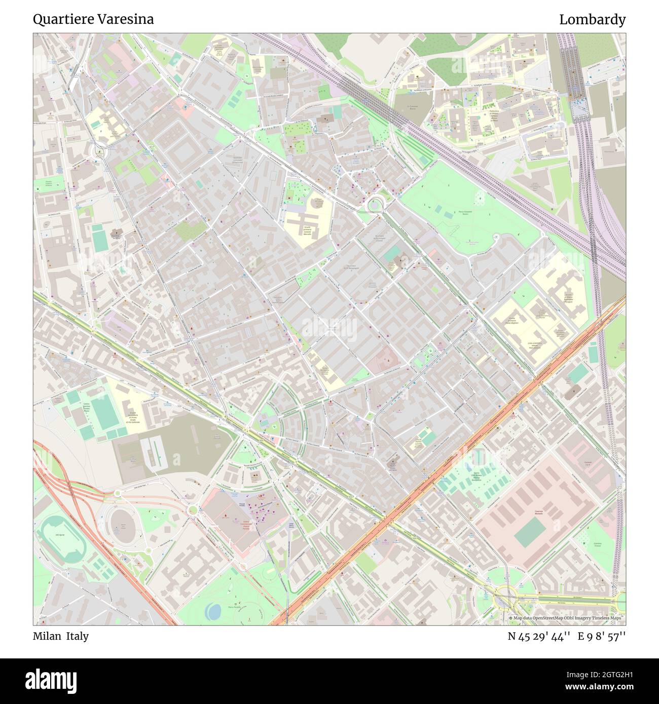 Quartiere Varesina, Mailand, Italien, Lombardei, N 45 29' 44'', E 9 8