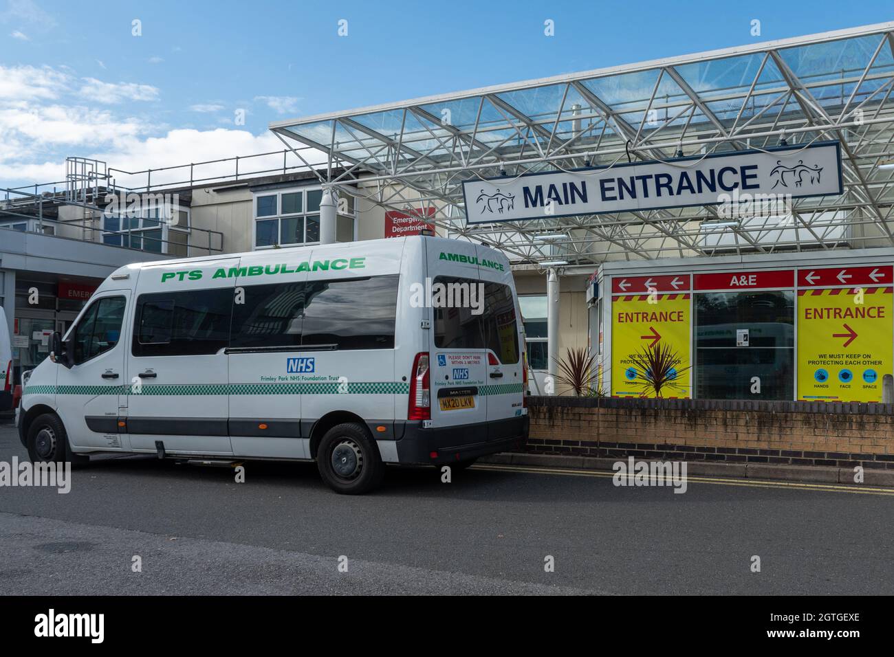 Frimley Park Hospital in Surrey, England, Großbritannien Stockfoto