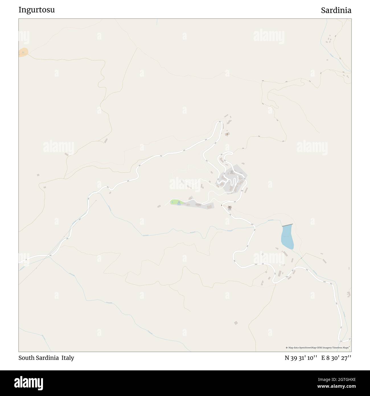 Ingurtosu, Südsardinien, Italien, Sardinien, N 39 31' 10'', E 8 30' 27'', map, Timeless Map veröffentlicht im Jahr 2021. Reisende, Entdecker und Abenteurer wie Florence Nightingale, David Livingstone, Ernest Shackleton, Lewis and Clark und Sherlock Holmes haben sich bei der Planung von Reisen zu den entlegensten Ecken der Welt auf Karten verlassen.Timeless Maps kartiert die meisten Orte auf der Welt und zeigt die Verwirklichung großer Träume Stockfoto