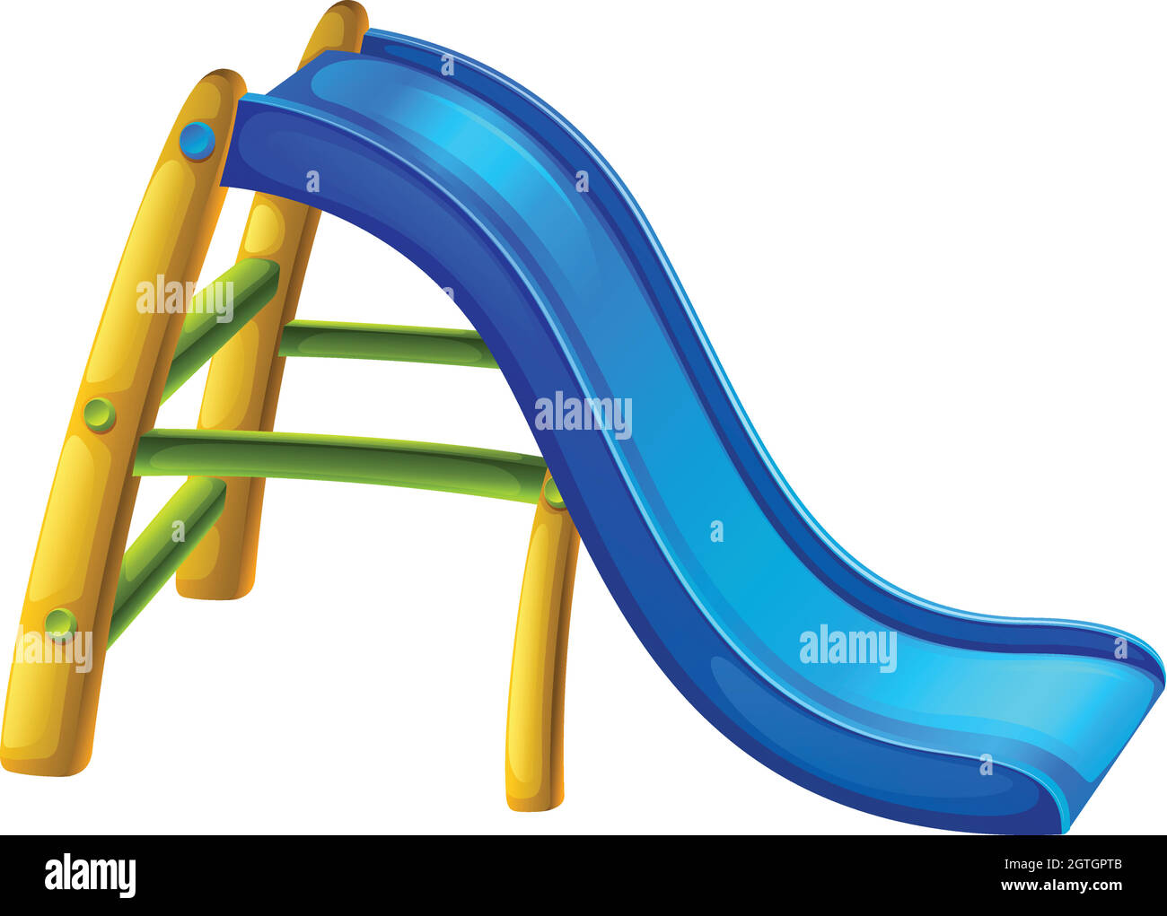 Eine Rutsche auf dem Spielplatz Stock-Vektorgrafik - Alamy