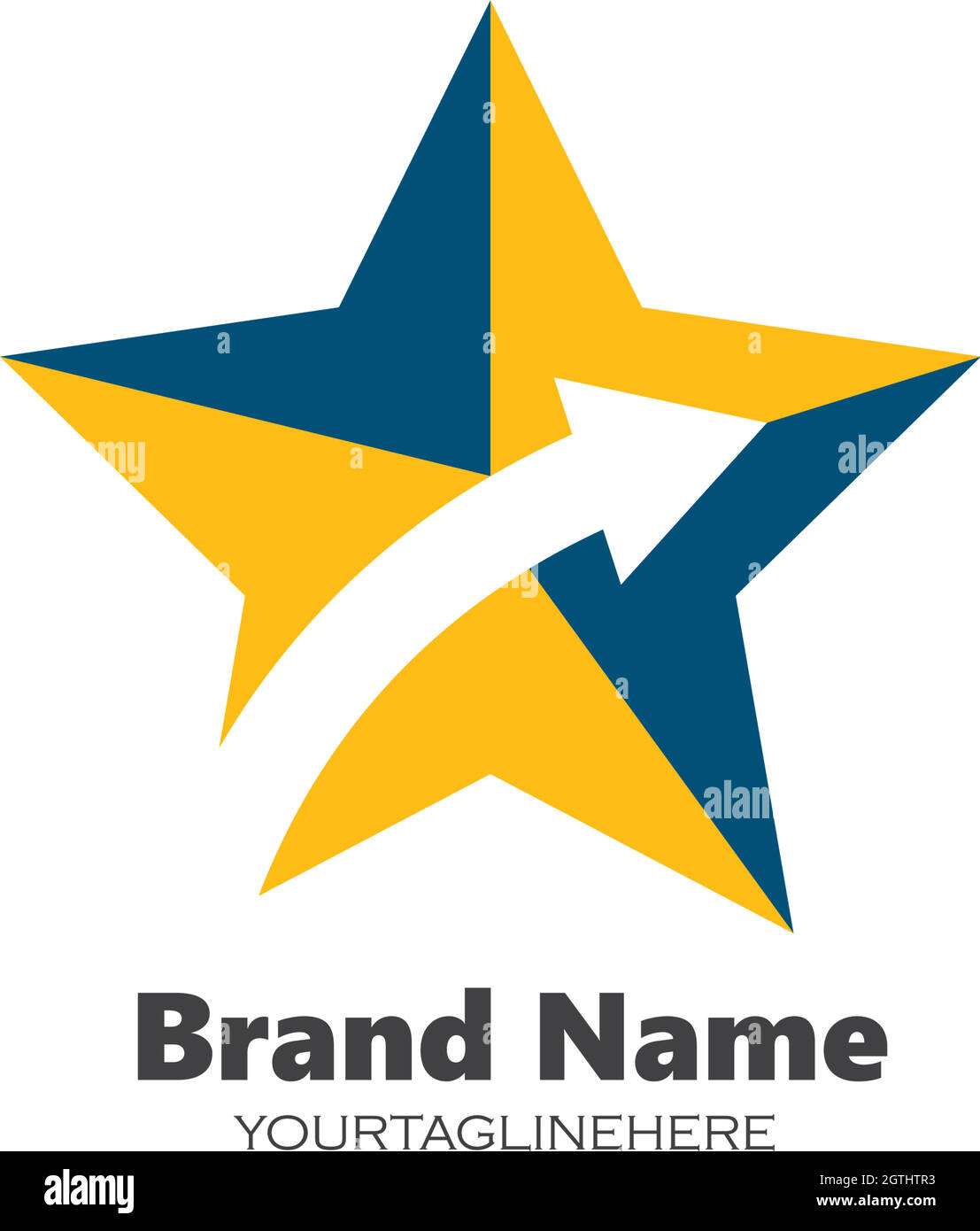 Abbildung des Vektorsymbols für Star-Logo-Vorlagen Stock Vektor