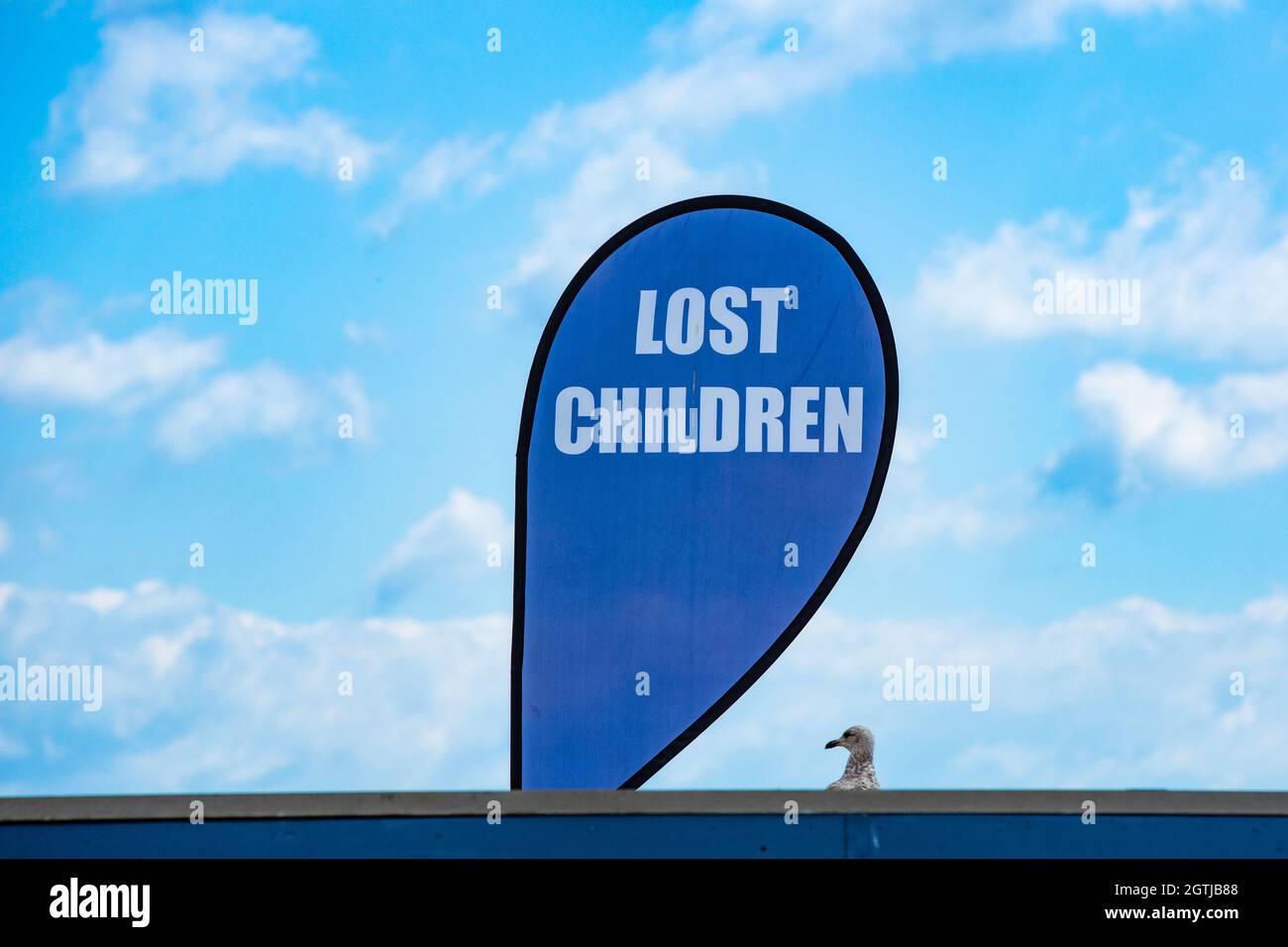 Ein sicherer Ort für verlorene Kinder. Stockfoto