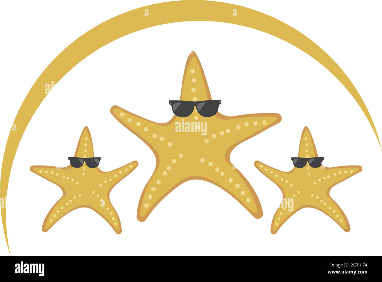 Seesterne Vektorgrafik Design Stock Vektor