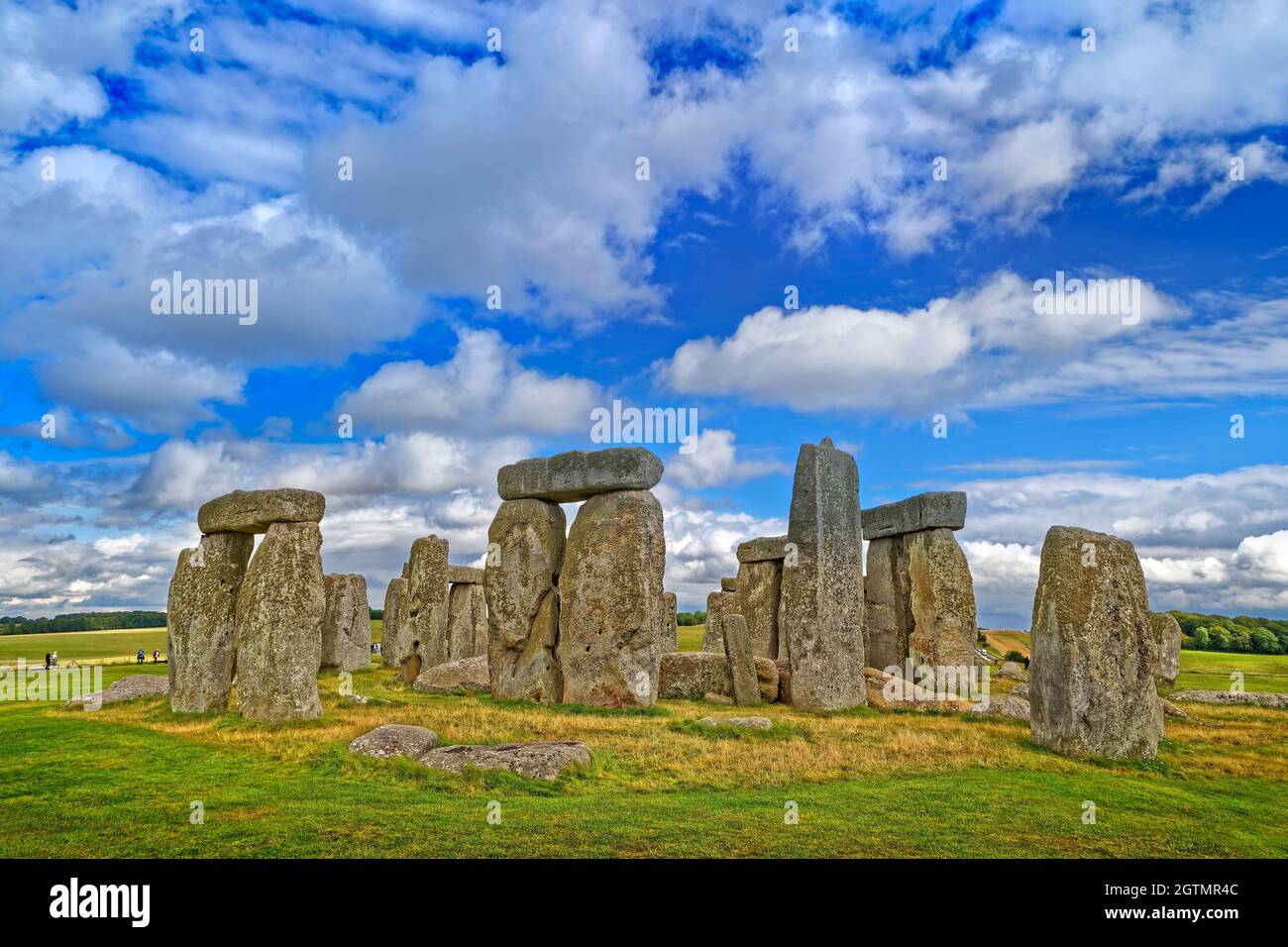 Stonehenge Stone Circle auf der Salisbury Plain in Wiltshire, England. Stockfoto