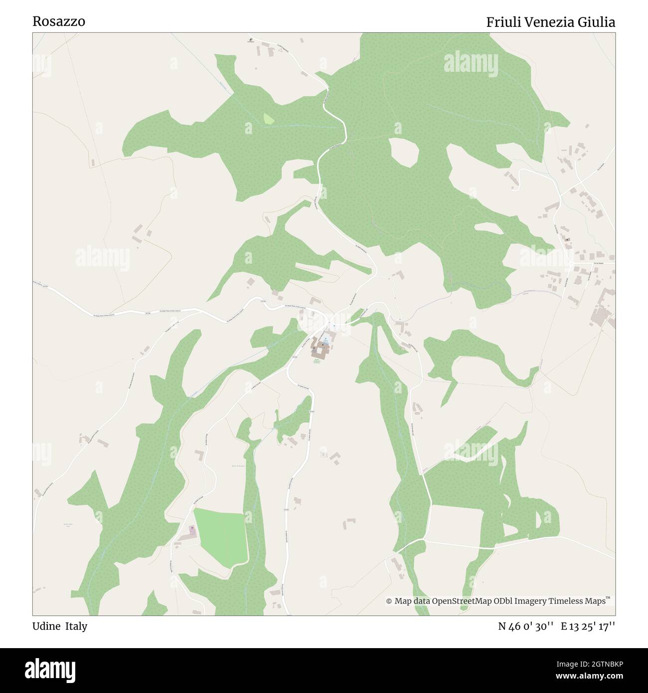 Rosazzo, Udine, Italien, Friaul Julisch Venetien, N 46 0' 30'', E 13 25' 17'', map, Timeless Map veröffentlicht im Jahr 2021. Reisende, Entdecker und Abenteurer wie Florence Nightingale, David Livingstone, Ernest Shackleton, Lewis and Clark und Sherlock Holmes haben sich bei der Planung von Reisen zu den entlegensten Ecken der Welt auf Karten verlassen.Timeless Maps kartiert die meisten Orte auf der Welt und zeigt die Verwirklichung großer Träume Stockfoto