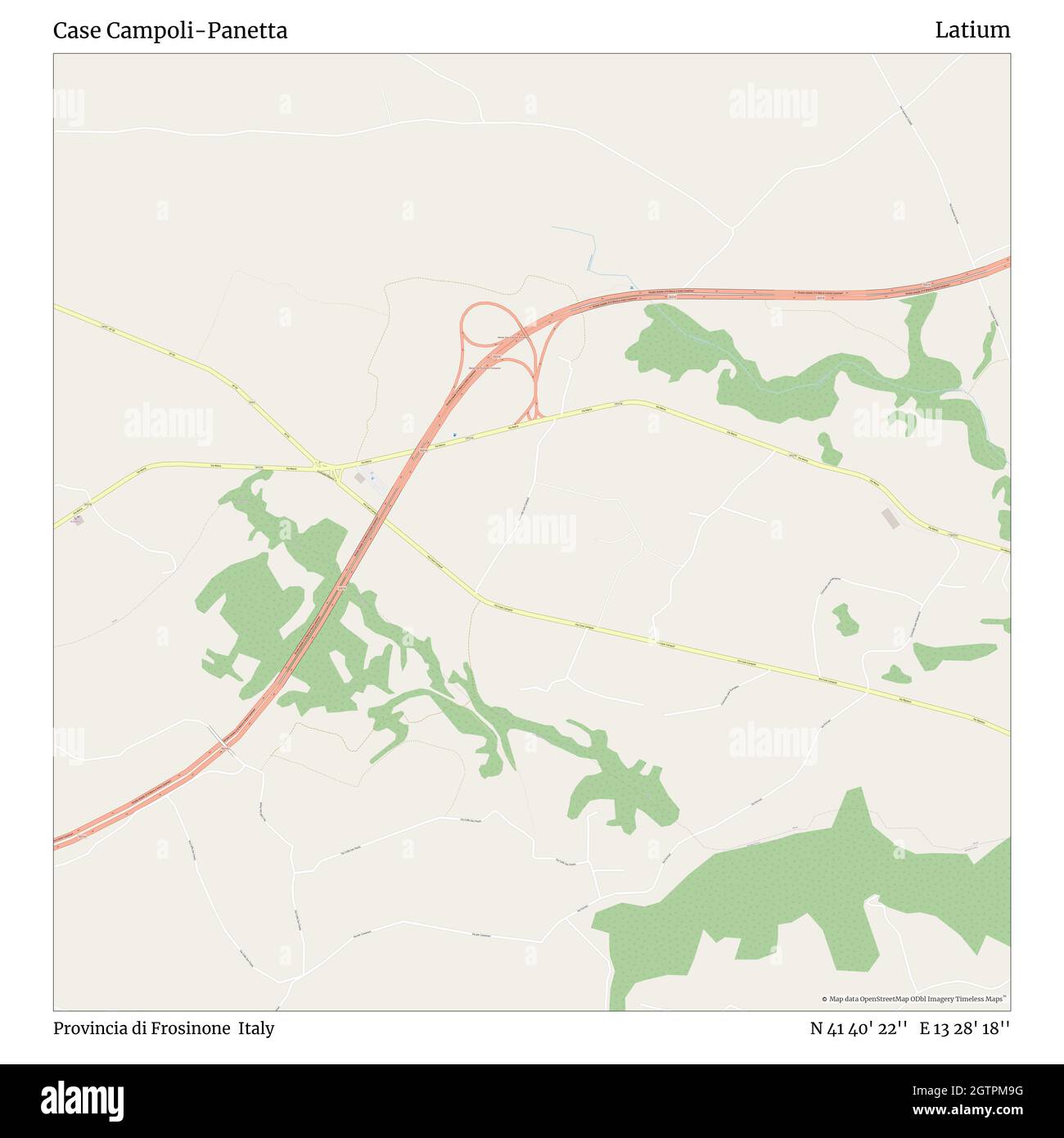 Case Campoli-Panetta, Provincia di Frosinone, Italien, Latium, N 41 40' 22'', E 13 28' 18'', map, Timeless Map veröffentlicht im Jahr 2021. Reisende, Entdecker und Abenteurer wie Florence Nightingale, David Livingstone, Ernest Shackleton, Lewis and Clark und Sherlock Holmes haben sich bei der Planung von Reisen zu den entlegensten Ecken der Welt auf Karten verlassen.Timeless Maps kartiert die meisten Orte auf der Welt und zeigt die Verwirklichung großer Träume Stockfoto