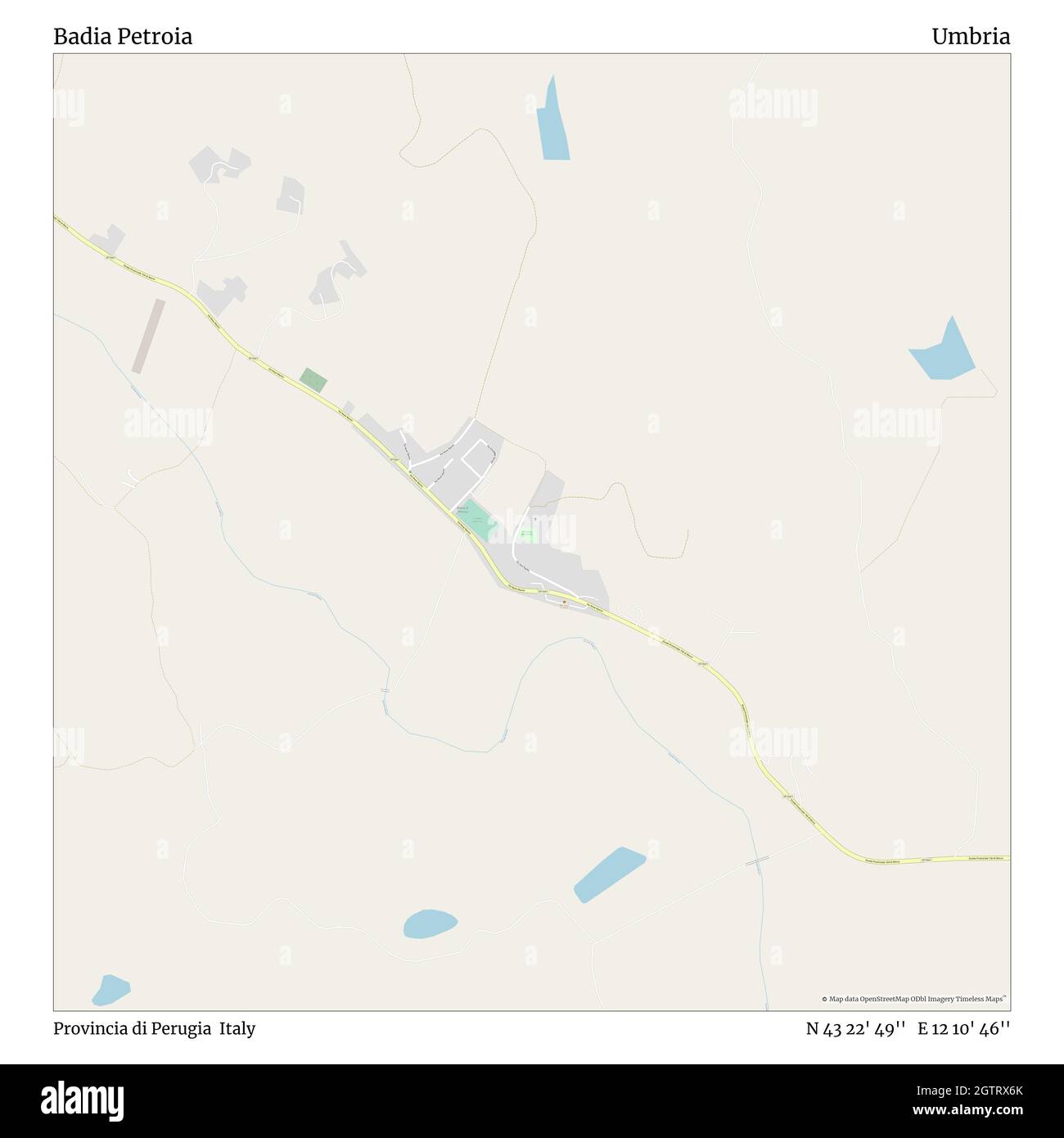 Badia Petroia, Provincia di Perugia, Italien, Umbrien, N 43 22' 49'', E ...