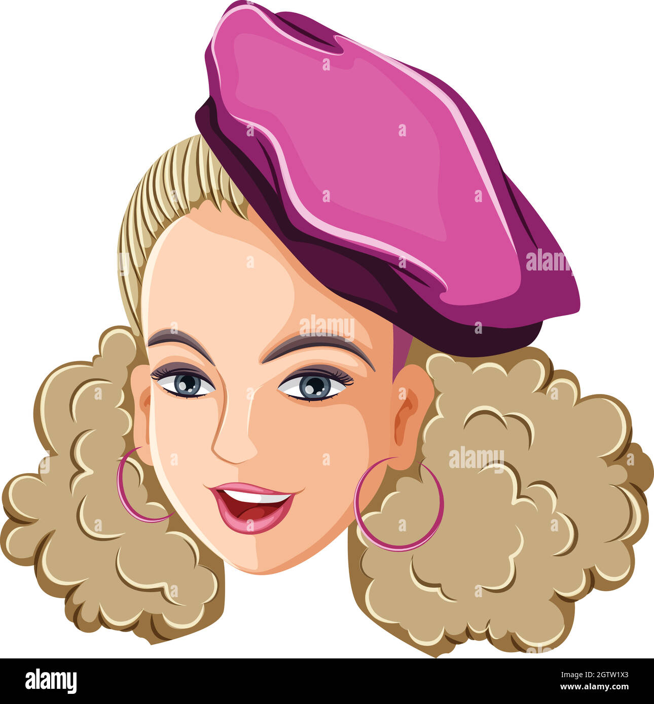 Weibliche Flight attendant Stock Vektor