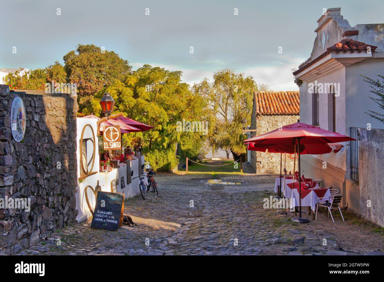Colonia del Sacramento, Blick auf die Altstadt, Uruguay, Südamerika Stockfoto