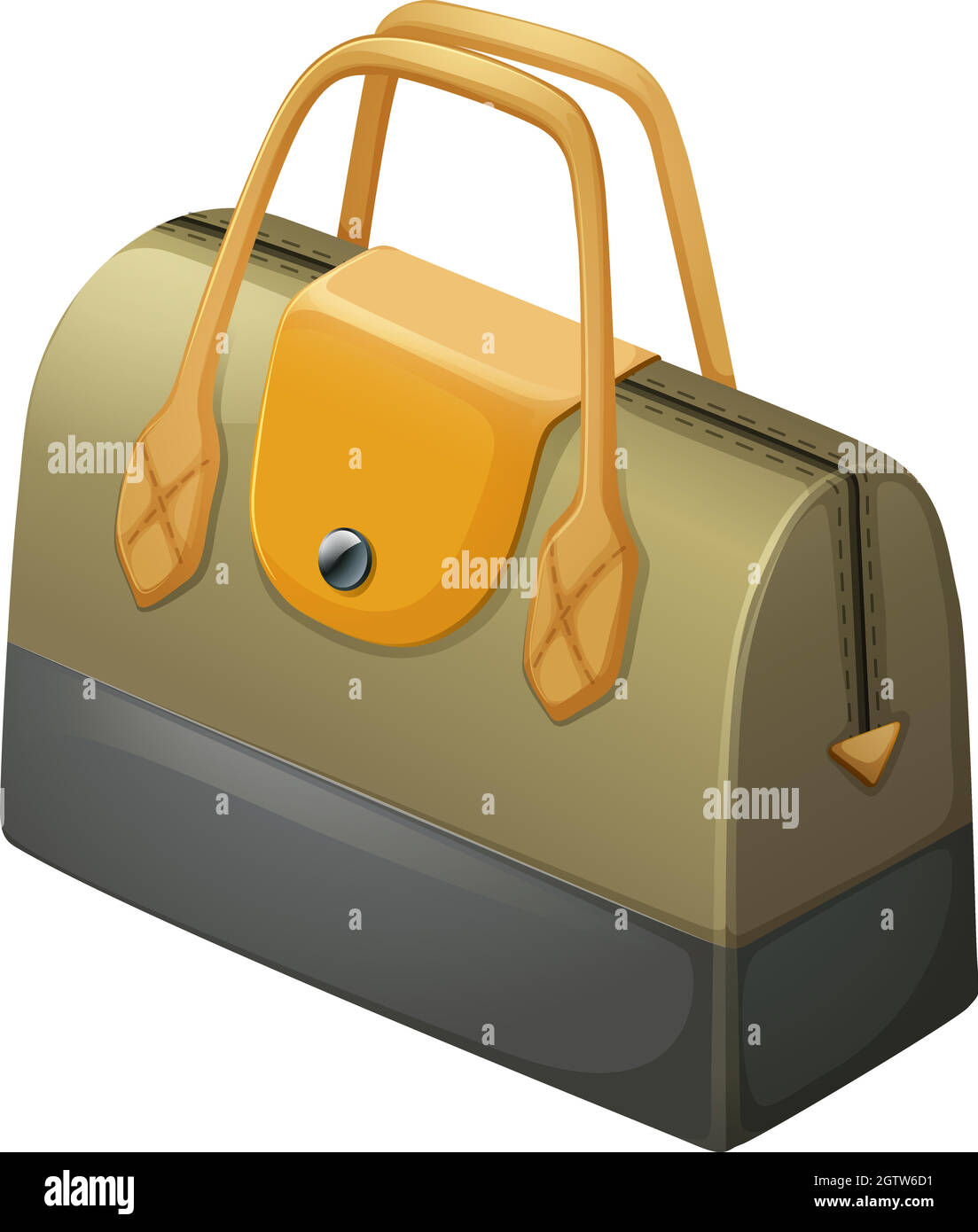 Eine formelle Ledertasche Stock Vektor