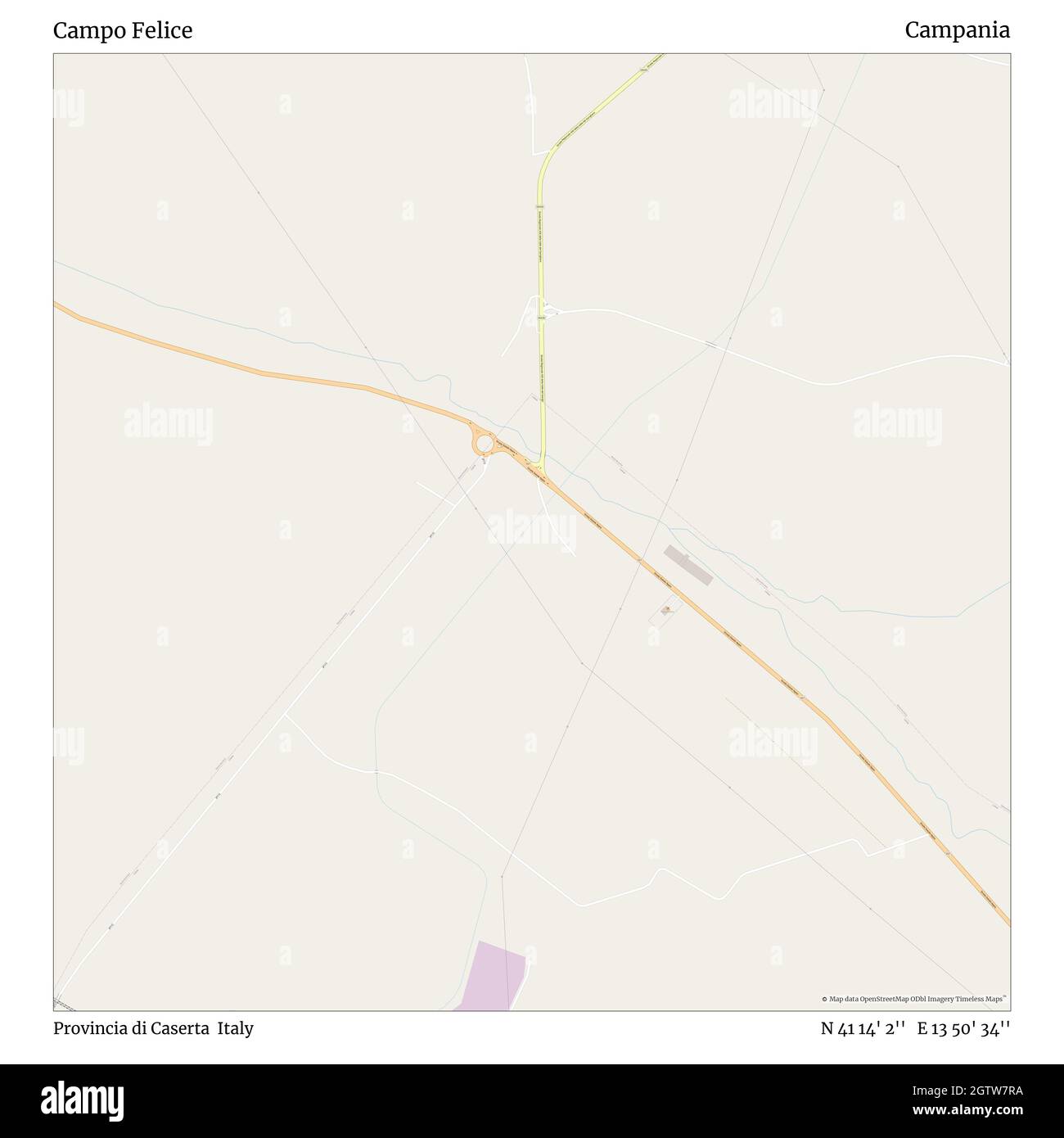 Campo Felice, Provincia di Caserta, Italien, Kampanien, N 41 14' 2'', E 13 50' 34'', map, Timeless Map veröffentlicht im Jahr 2021. Reisende, Entdecker und Abenteurer wie Florence Nightingale, David Livingstone, Ernest Shackleton, Lewis and Clark und Sherlock Holmes haben sich bei der Planung von Reisen zu den entlegensten Ecken der Welt auf Karten verlassen.Timeless Maps kartiert die meisten Orte auf der Welt und zeigt die Verwirklichung großer Träume Stockfoto