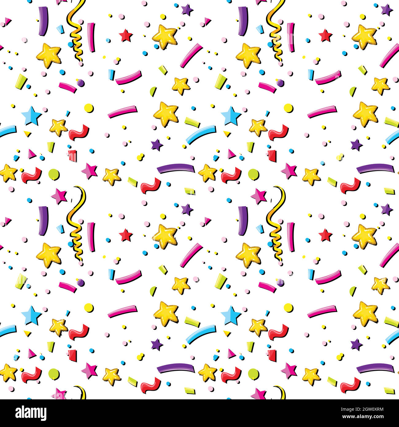 Ein nahtloser Partyhintergrund Stock Vektor