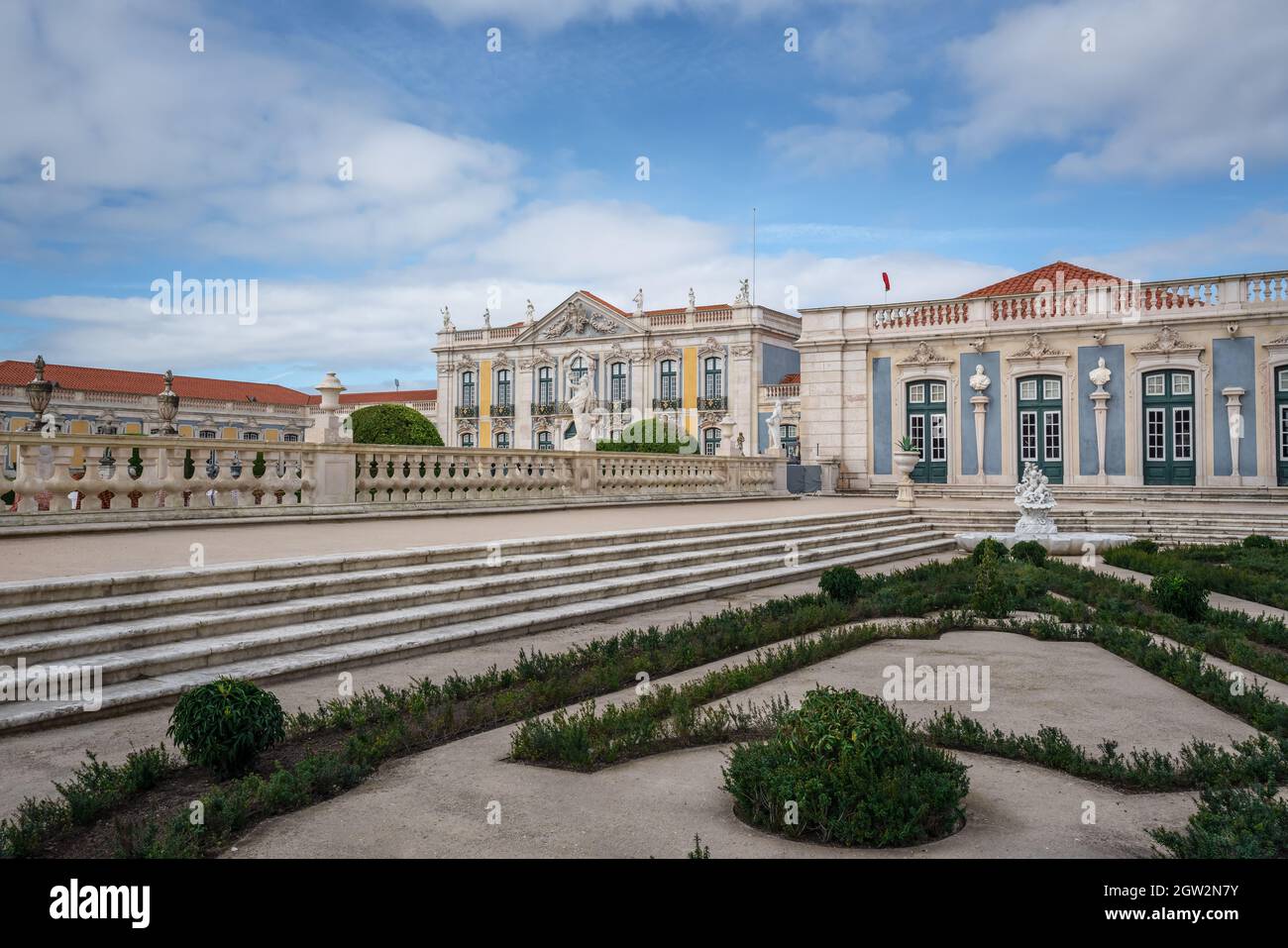 Palast der Gärten von Queluz - Queluz, Portugal Stockfoto