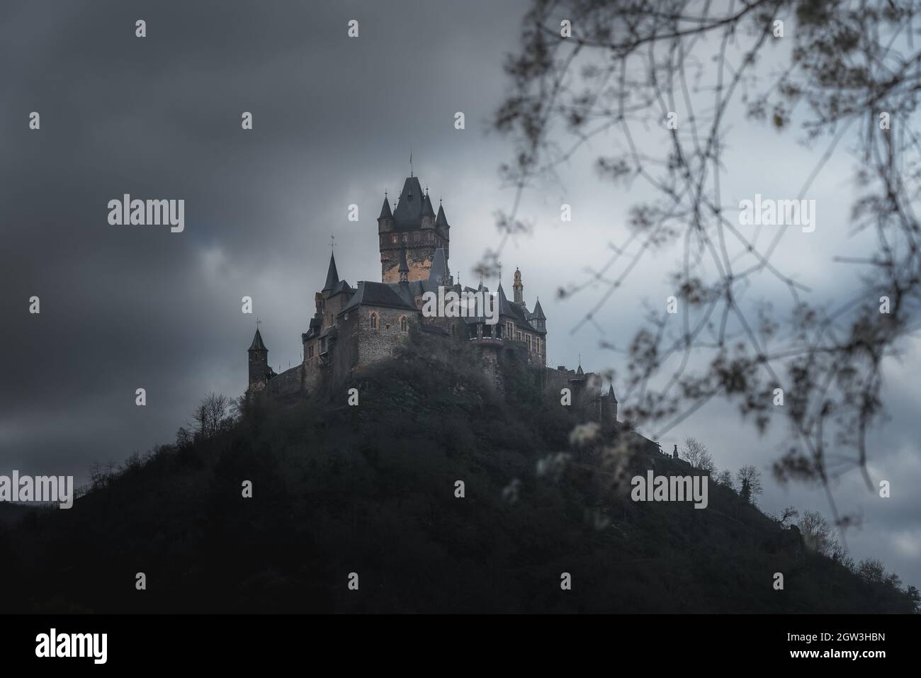 Schloss Cochem - Cochem, Rheinland-Pfalz, Deutschland Stockfoto