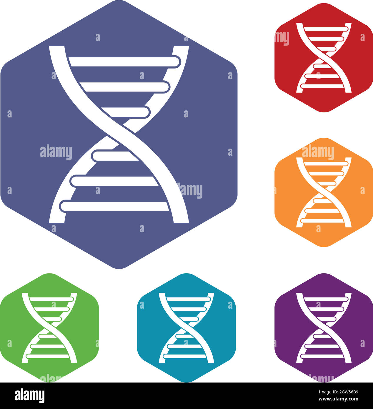 DNA-Icons set Stock Vektor DNA-Icons set Stock Vektor