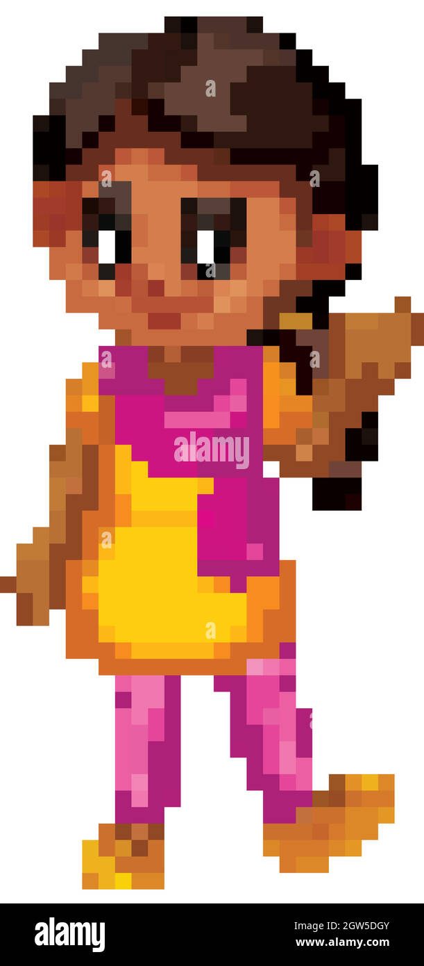 Nettes glücklich lächelndes Kind auf weißem Hintergrund isoliert Stock Vektor