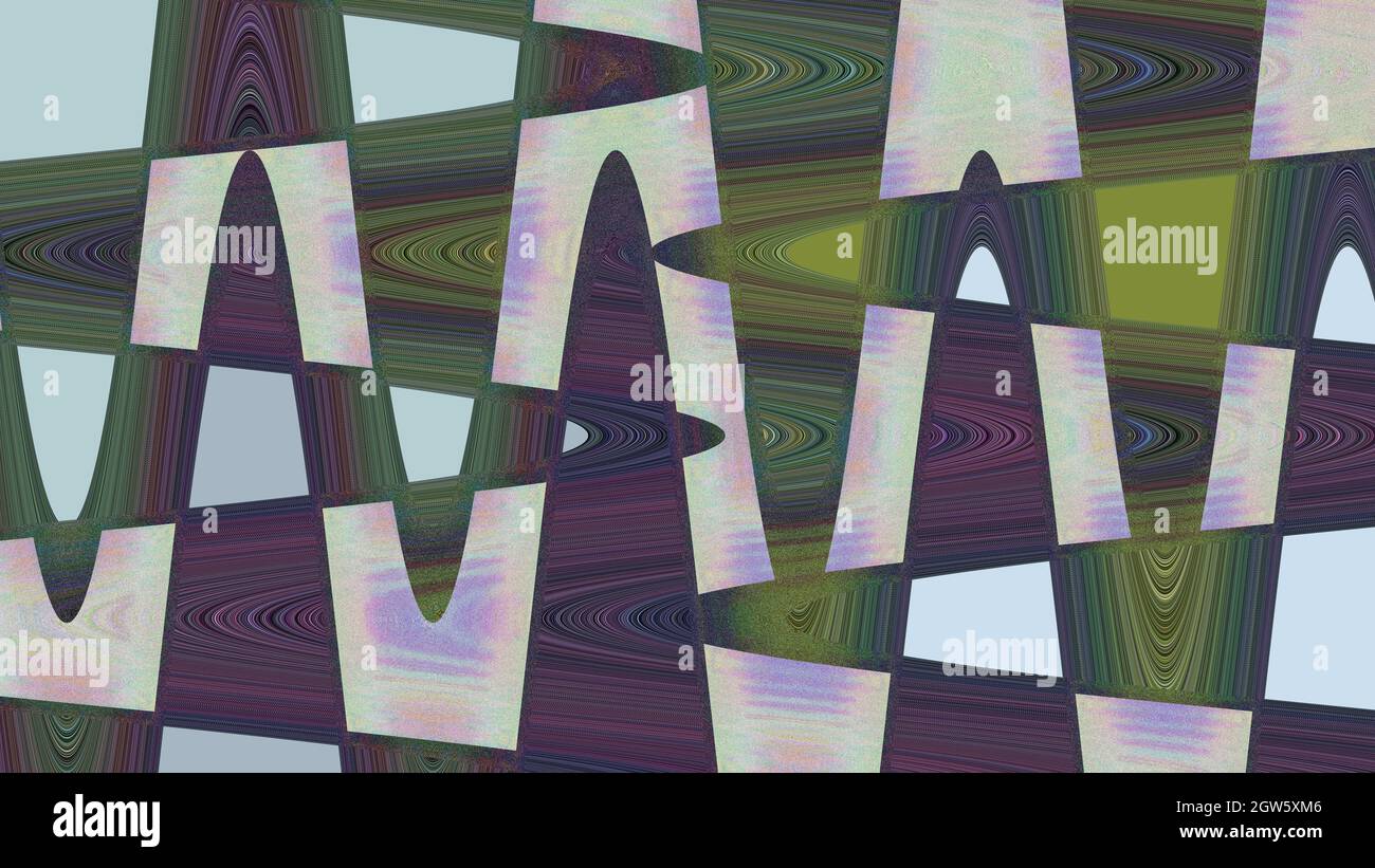 Eine abstrakte Wellig psychedelischen Hintergrundbild. Stockfoto